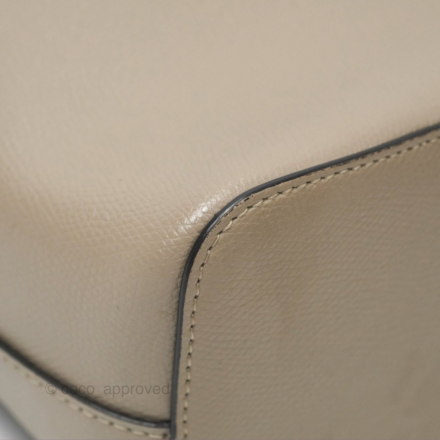 Fendi Mini Mon Tresor Bucket Bag Tortora Grained Calfskin