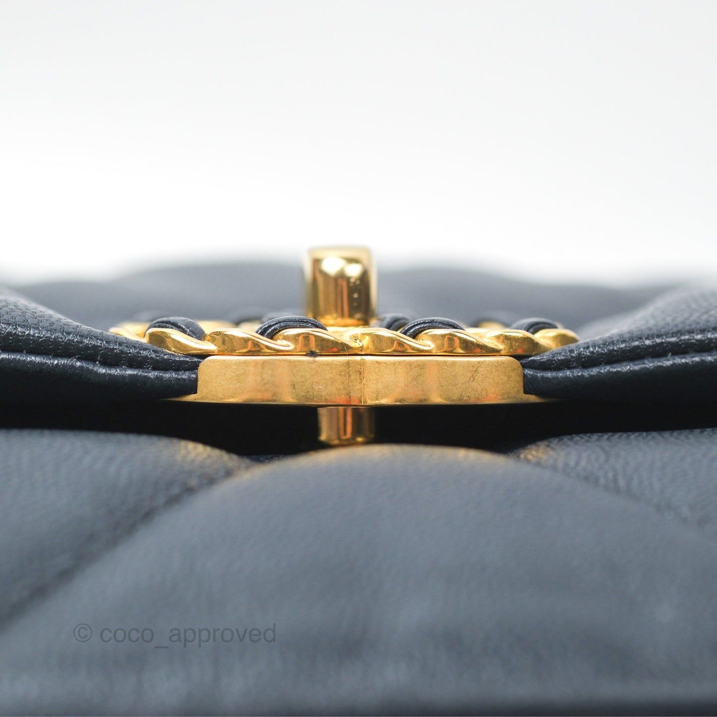 Chanel 19 Small Navy Goatskin Mixed Hardware