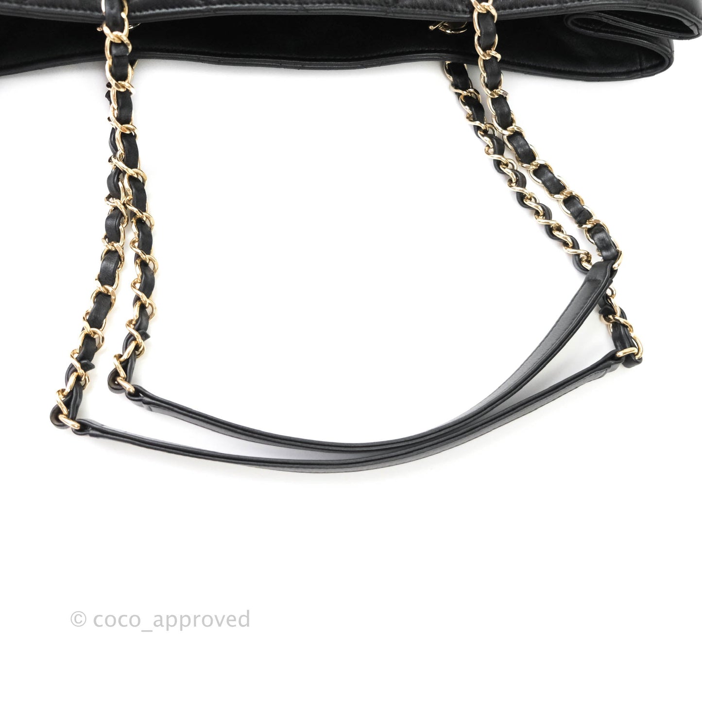 Chanel Quilted Timeless Tote Black Calfskin Gold Hardware