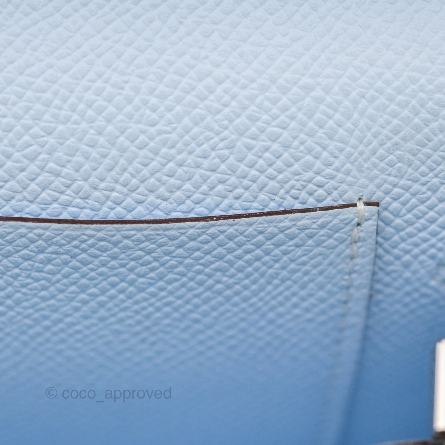 Hermès Kelly To Go Wallet Bleu Brume T0 Epsom Palladium Hardware