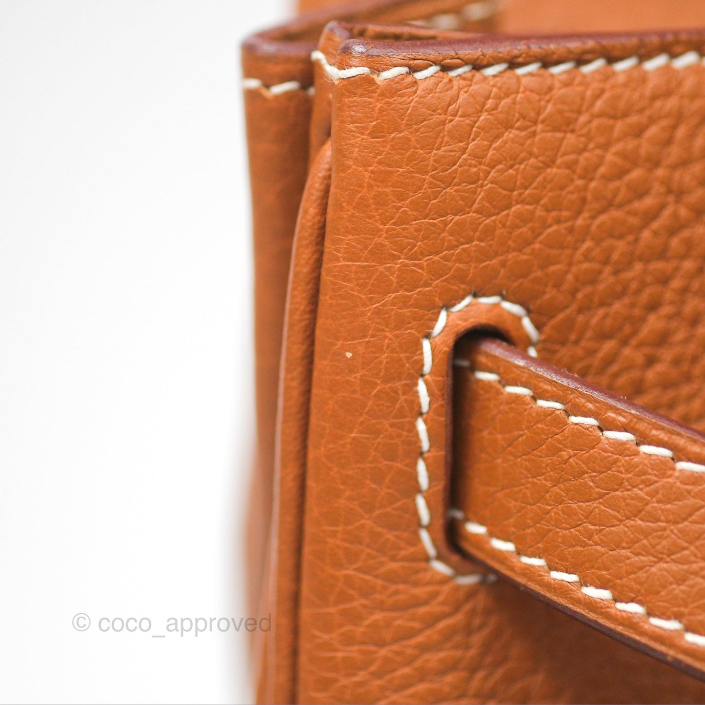 Hermès Kelly 32 Retourne Gold Togo Palladium Hardware