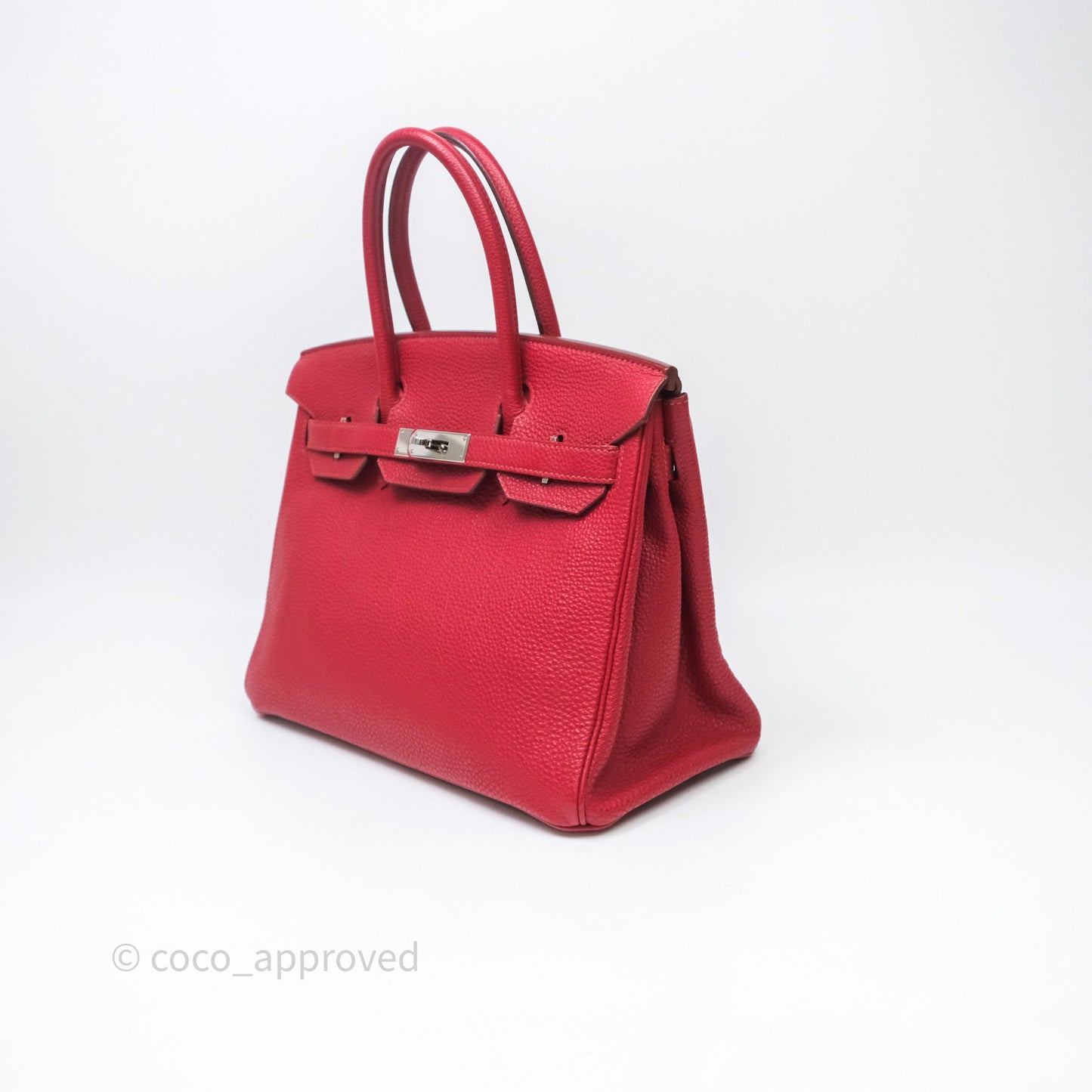 Hermès Birkin 30 Rouge Togo Palladium Hardware