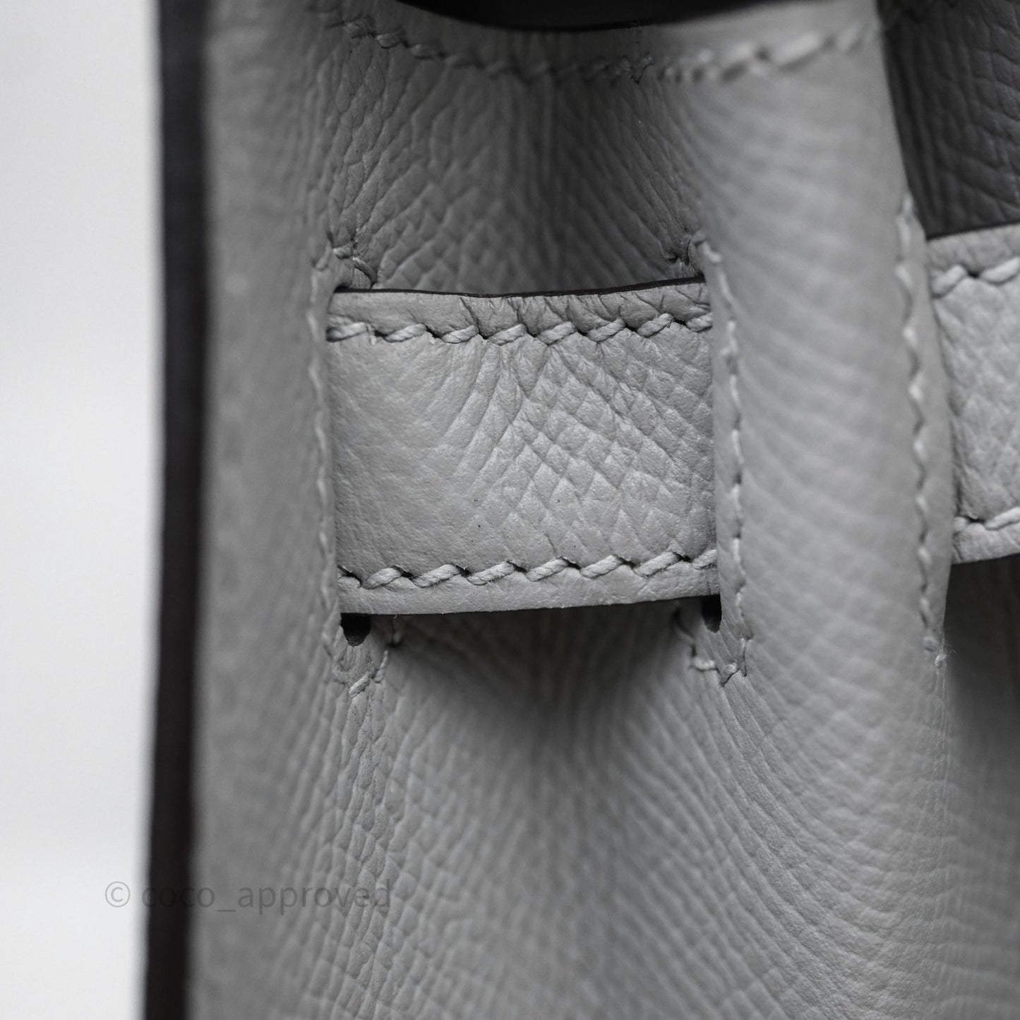 Hermès Kelly 28 Bleu Glacier 8U Epsom Palladium Hardware