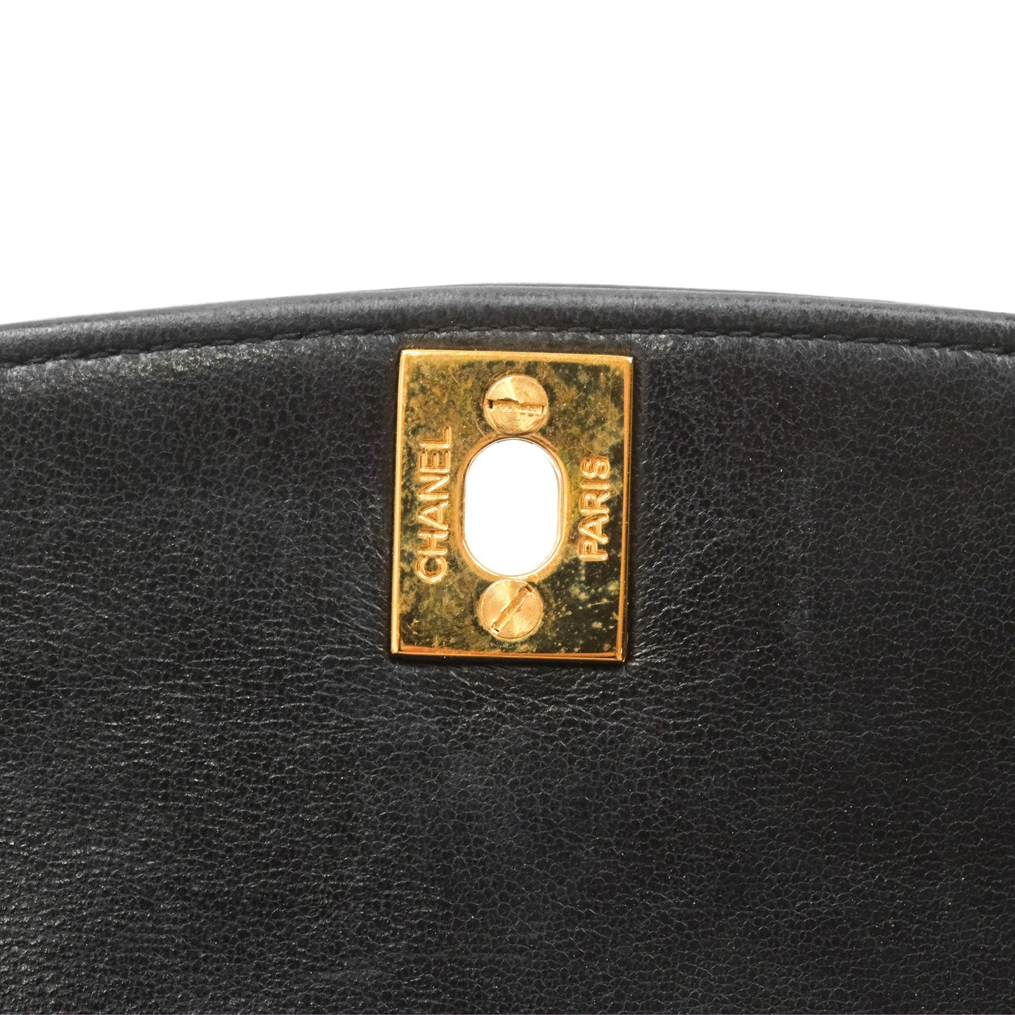 Chanel Vintage Quilted Medium Classic Diana Flap Bag Black Lambskin 24K Gold Hardware