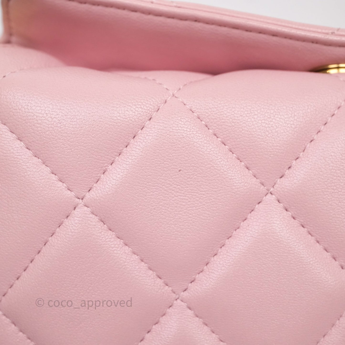 Chanel Quilted Hobo With CC Adjustable Chain Pink Lambskin Aged Gold Hardware