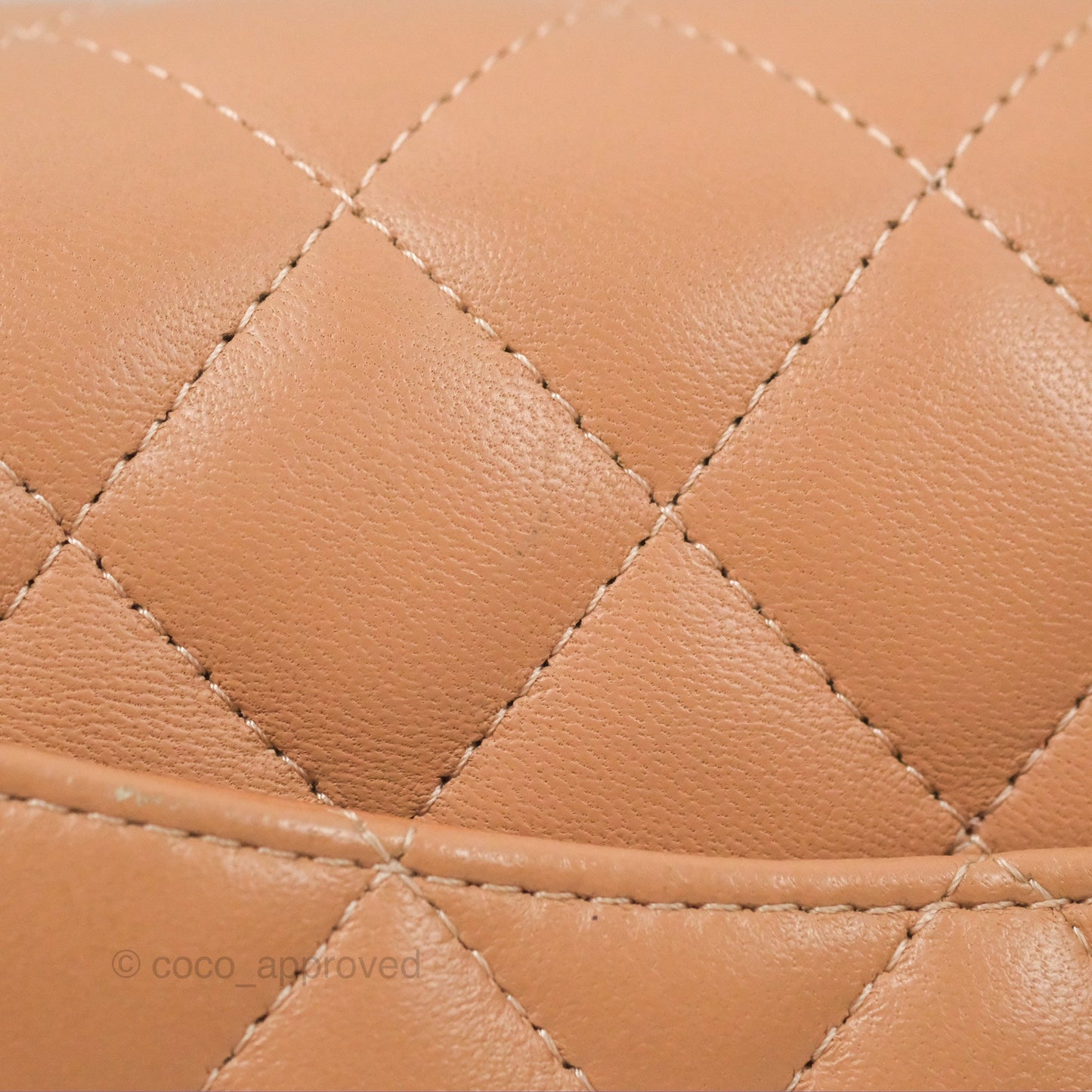 Chanel Mini Rectangular Quilted Beige Lambskin Silver Hardware