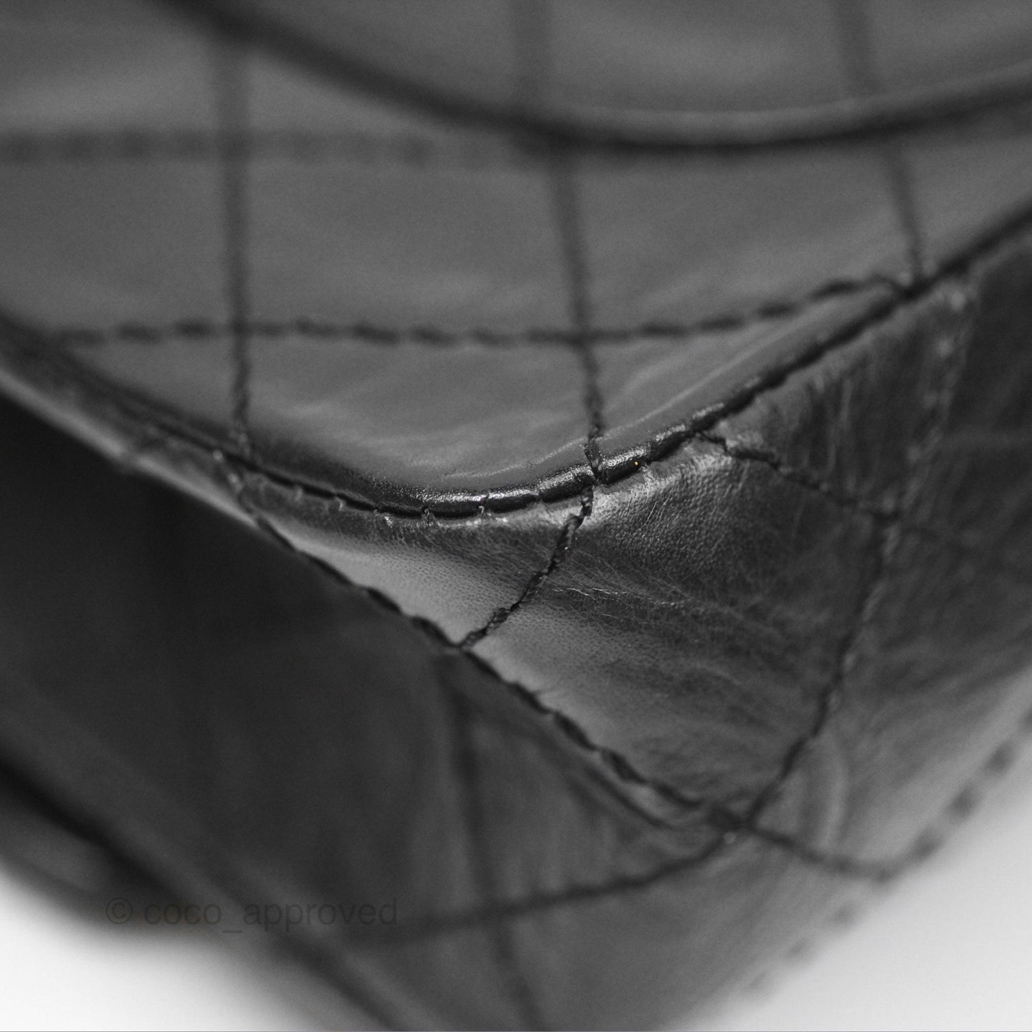Chanel Reissue 225 Quilted Black Aged Calfskin Aged Gold Hardware
