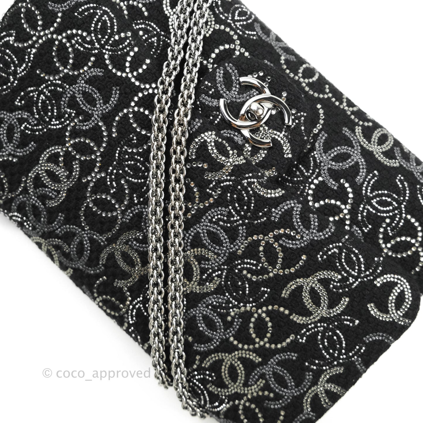 Chanel Jumbo Single Flap CC Pudong Strass