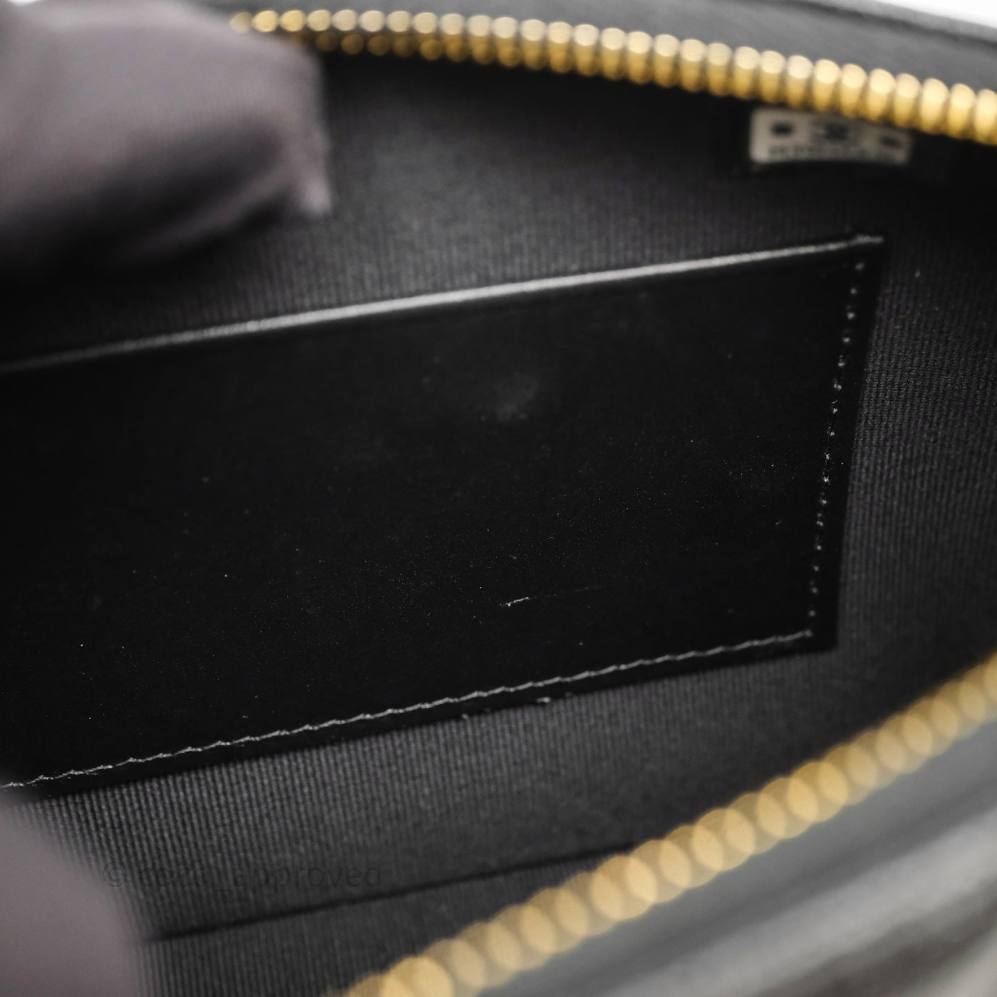 Chanel Clutch on Chain Black Caviar Gold Hardware 25A