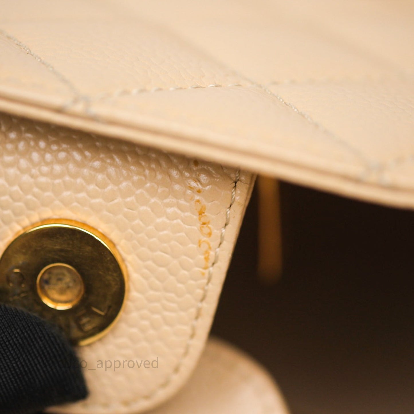 Chanel PST Tote Beige Caviar Gold Hardware