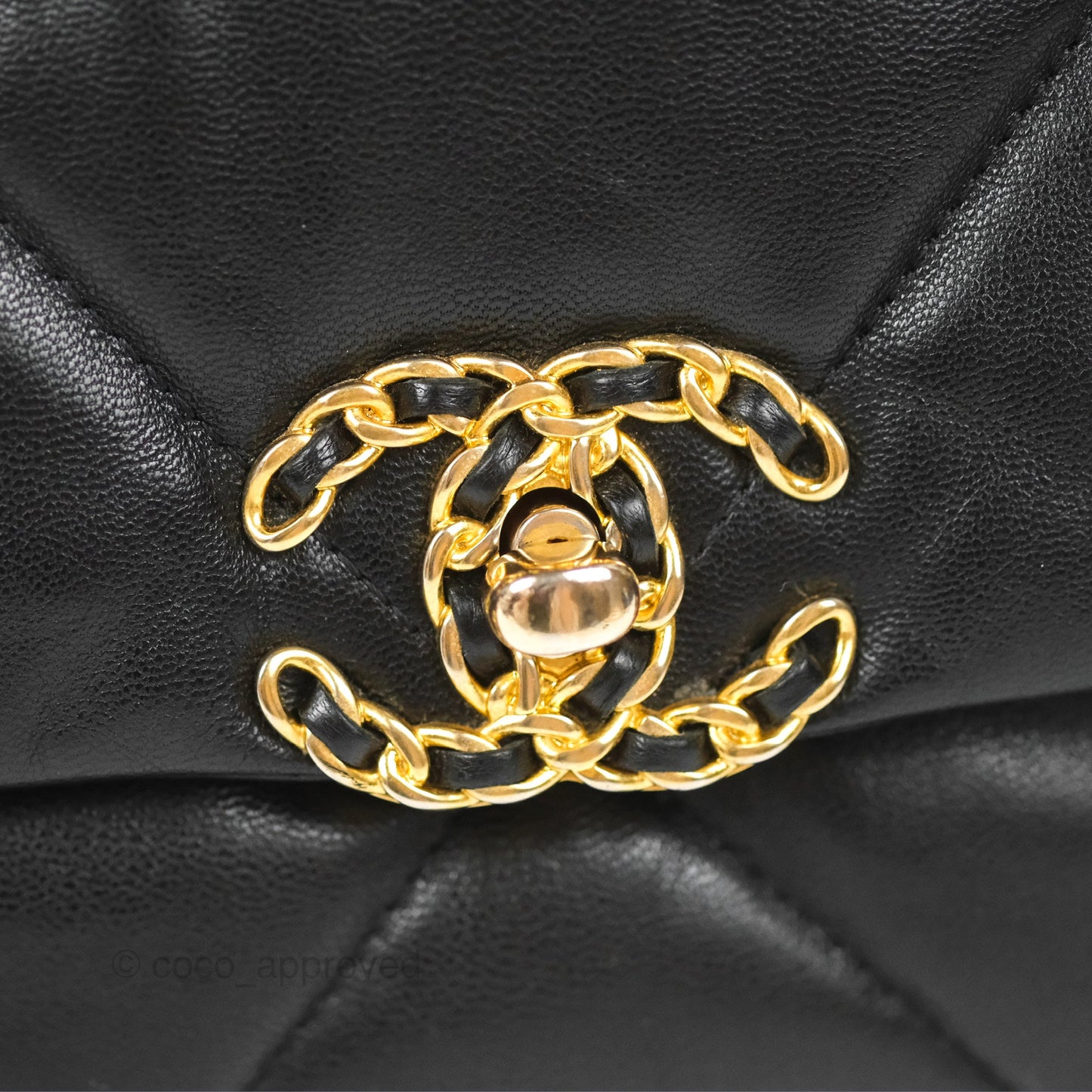 Chanel 19 Small Black Goatskin Mixed Hardware