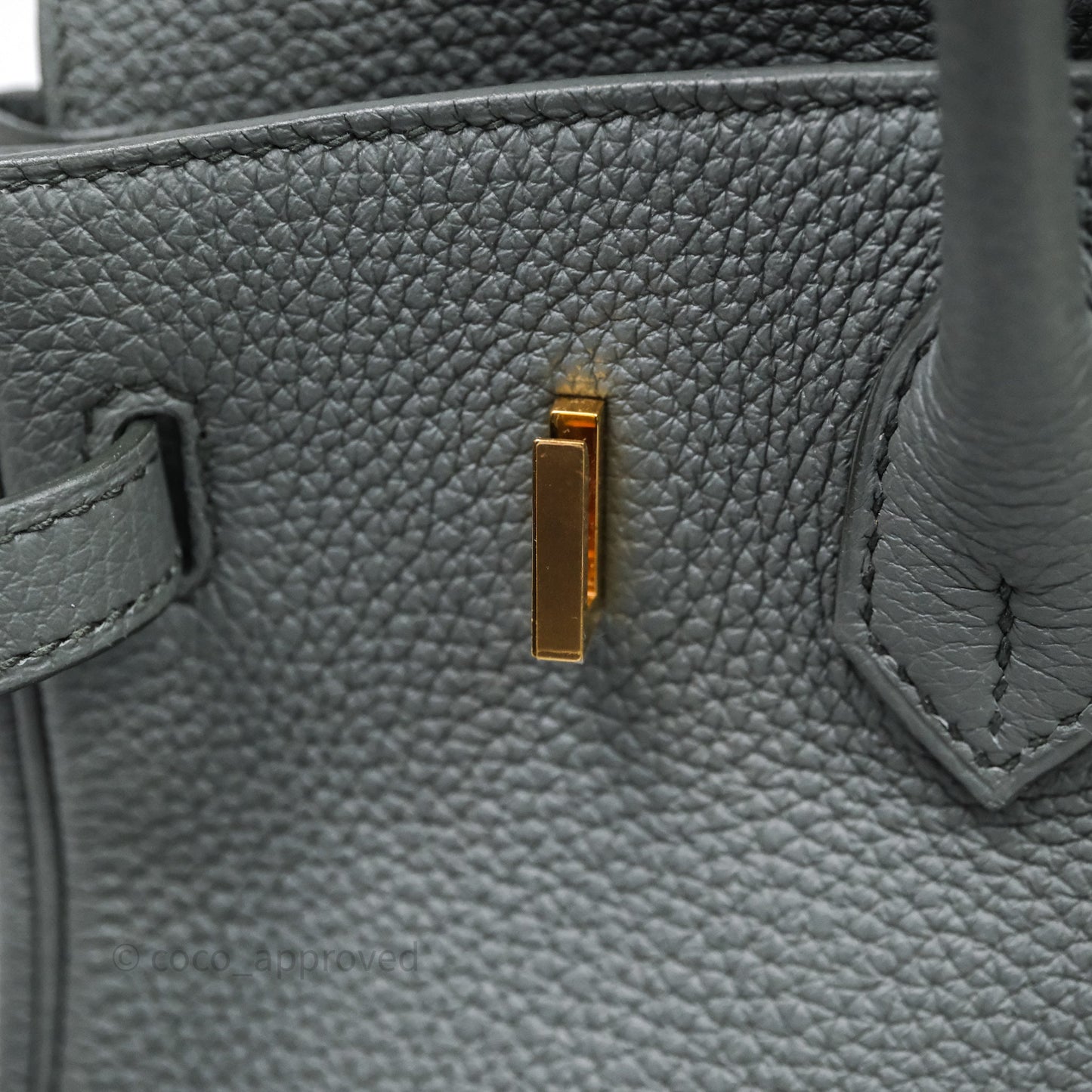 Hermes Birkin 25 Vert Amande Togo Gold Hardware