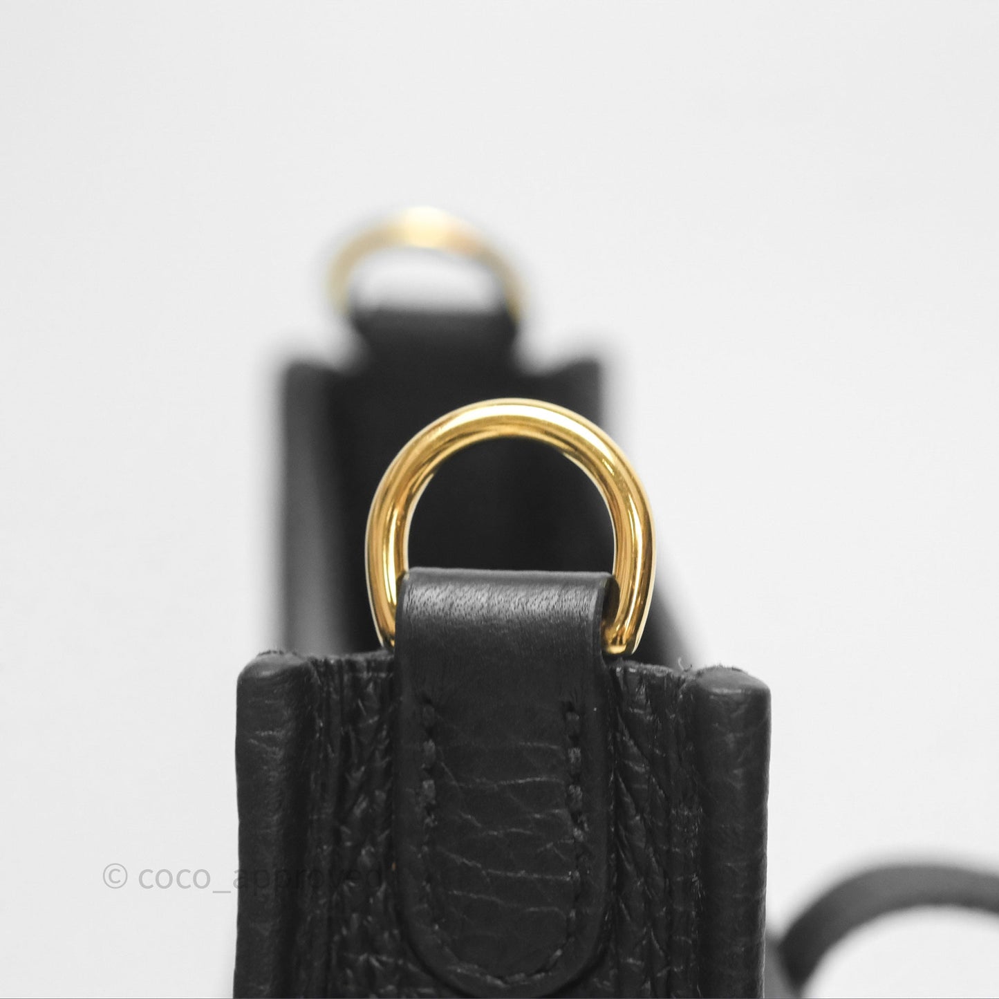 Hermès Mini Evelyne 16 Noir 89 Clemence Gold Hardware