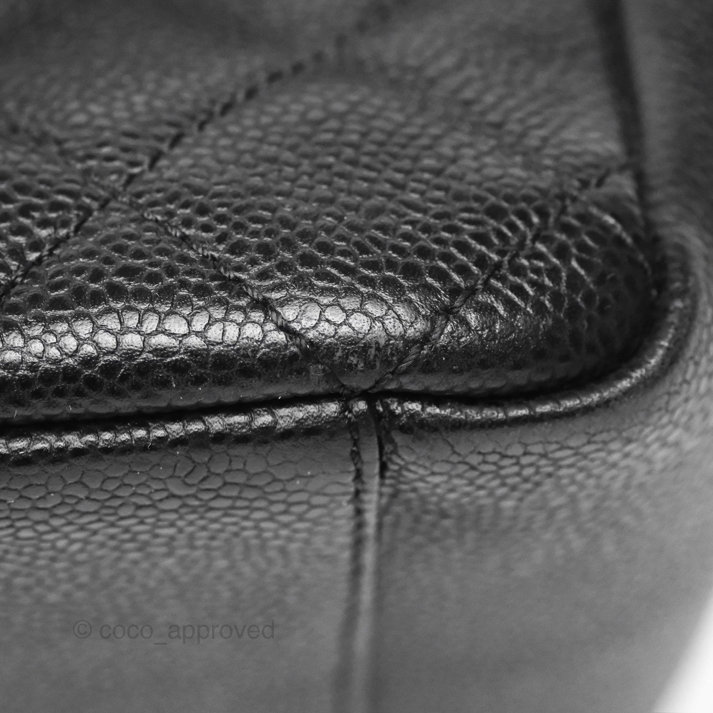 Chanel GST Black Caviar Silver Hardware