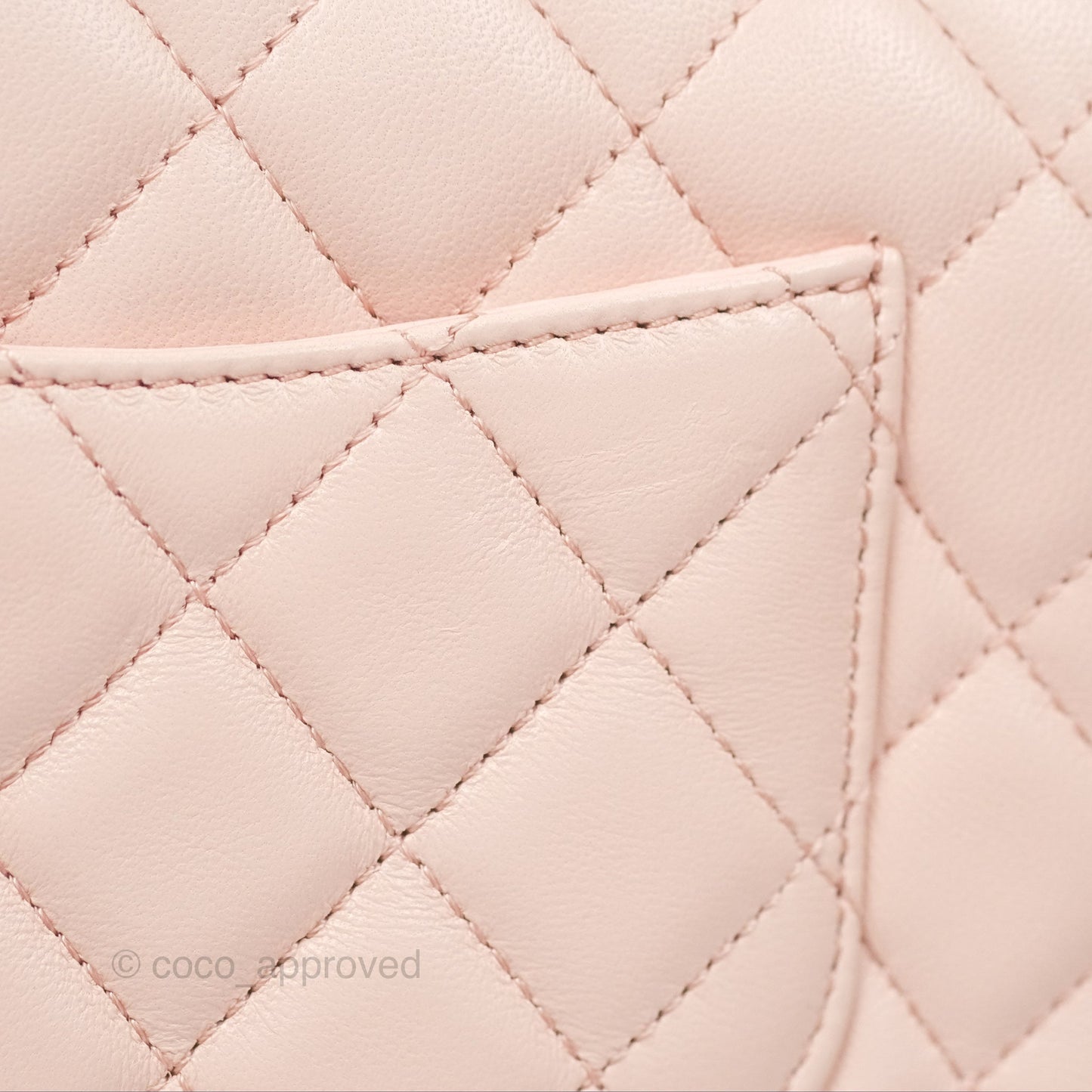 Chanel Top Handle Mini Rectangular Flap Bag Light Pink Lambskin Aged Gold Hardware