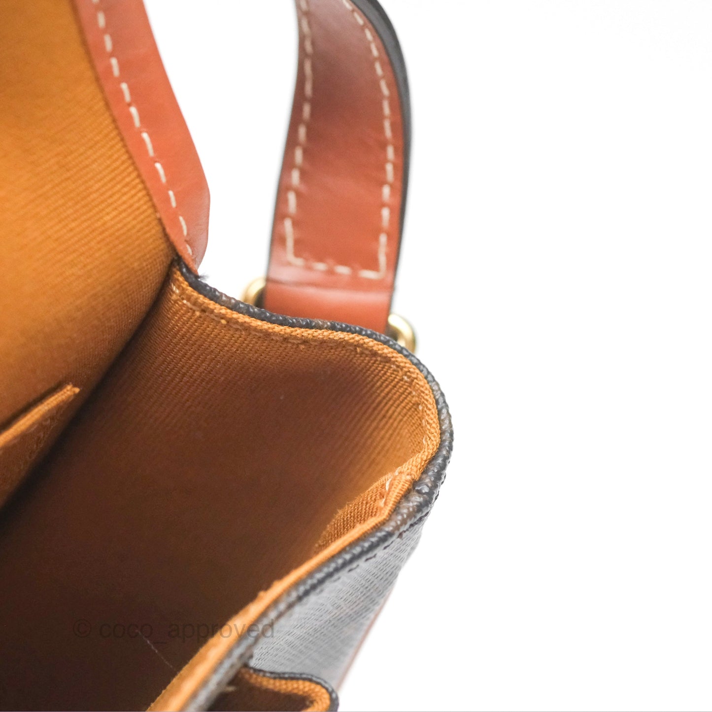 Celine Medium Folco Bag Triomphe Canvas Tan