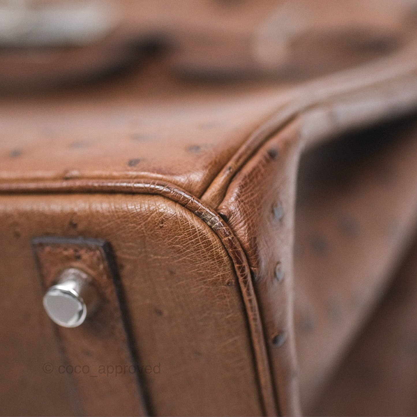Hermès Birkin Retourne 30 Dark Brown Ostrich Palladium Hardware