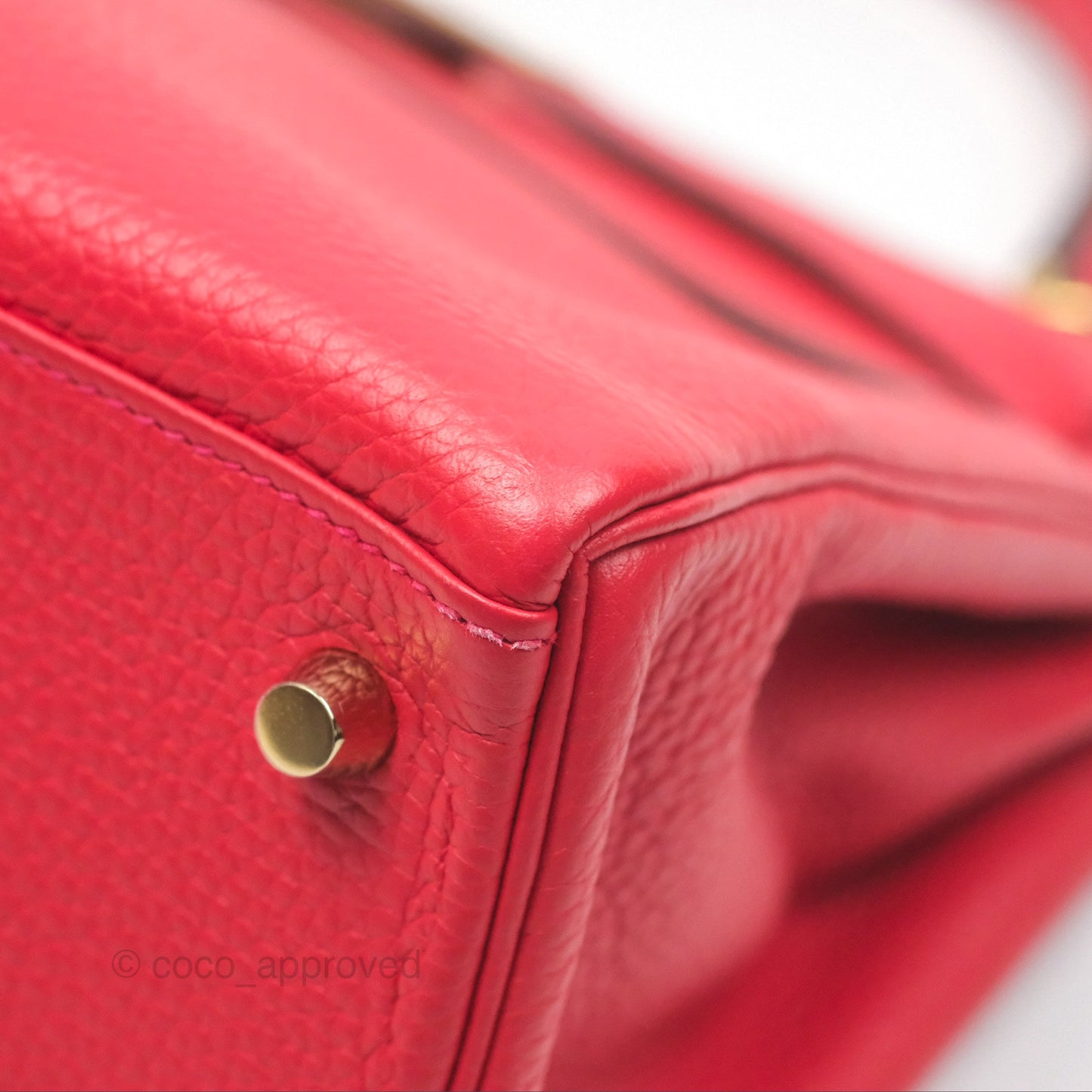 Hermès Kelly 28 Retourne Rouge Tomate S5 Clemence Gold Hardware