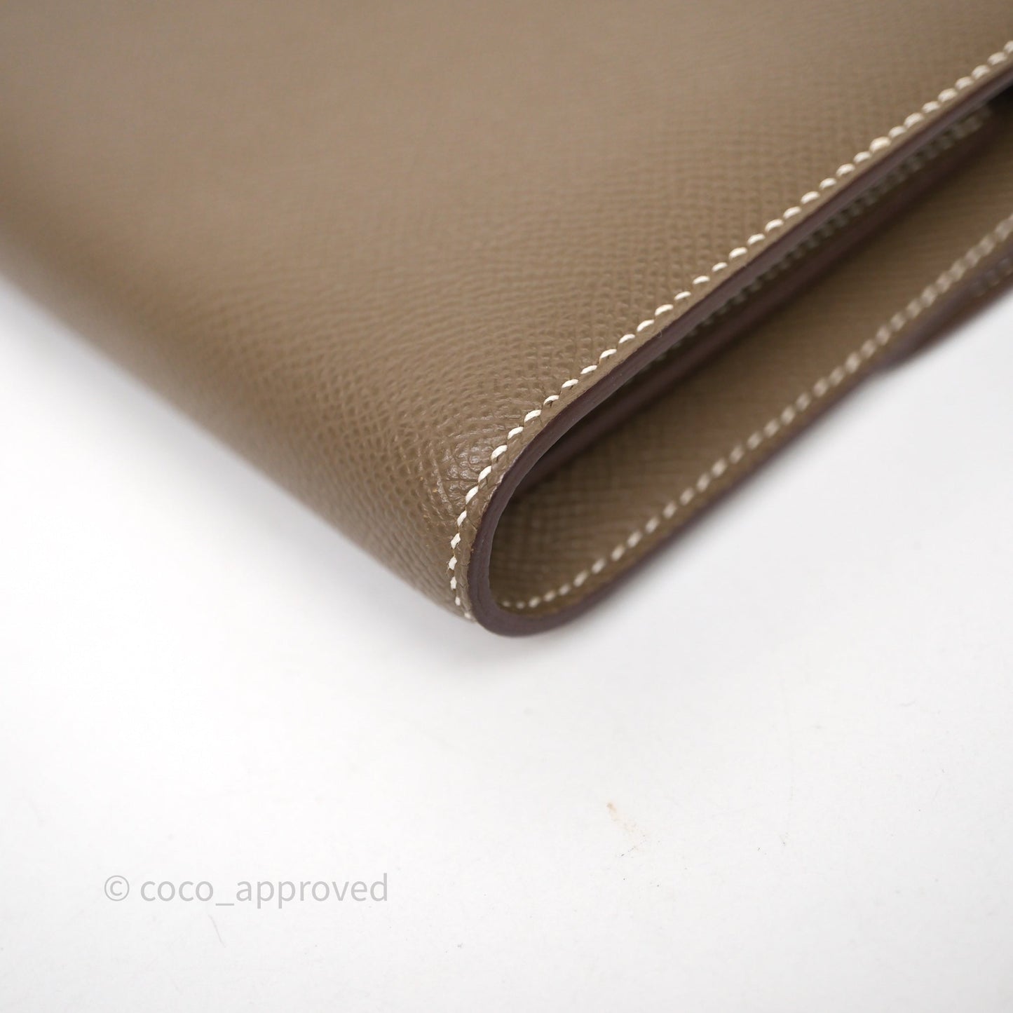 Hermès Constance To Go Wallet Etoupe 18 Epsom Gold Hardware