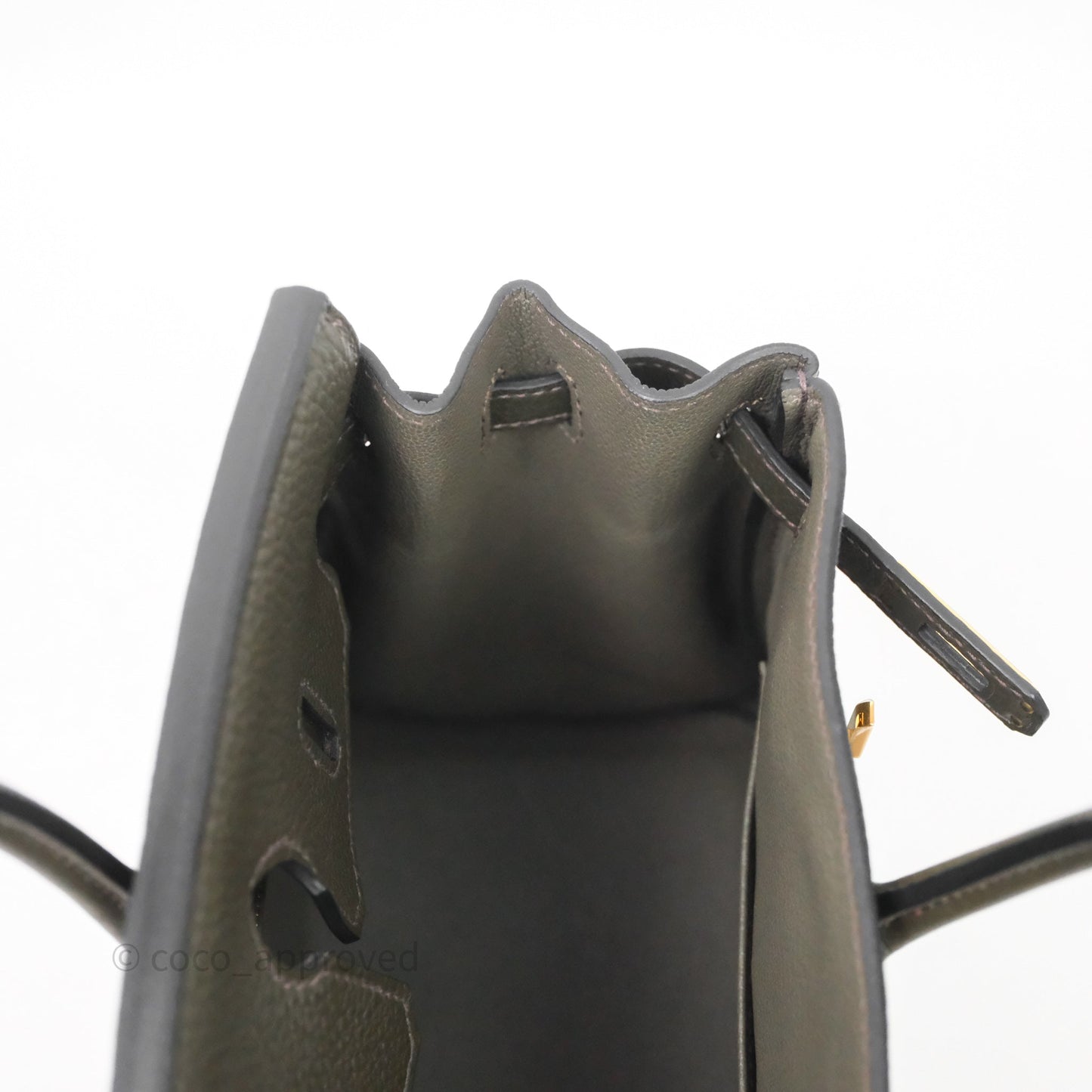 Hermès Birkin 25 Vert De Gris Togo Gold Hardware