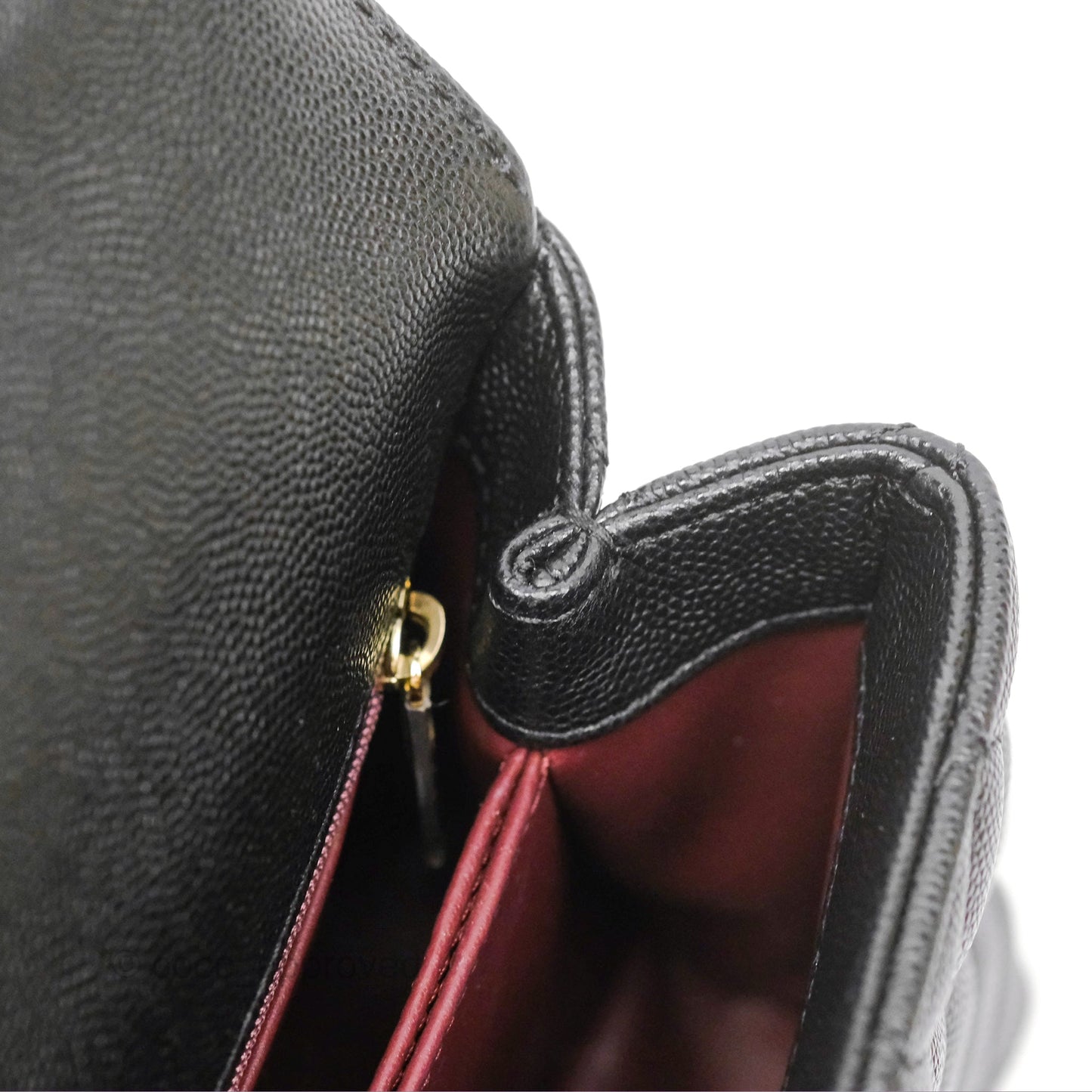 Chanel Small Coco Handle Black Caviar Gold Hardware