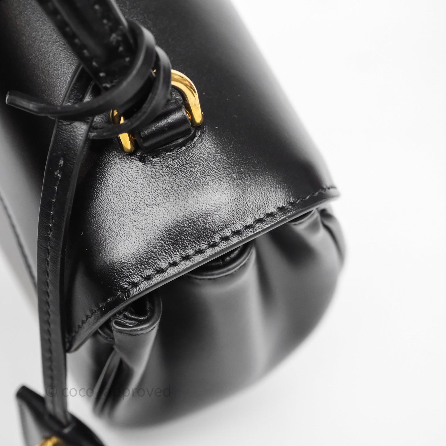 Celine Mini 16 Bag in Satinated Calfskin Black