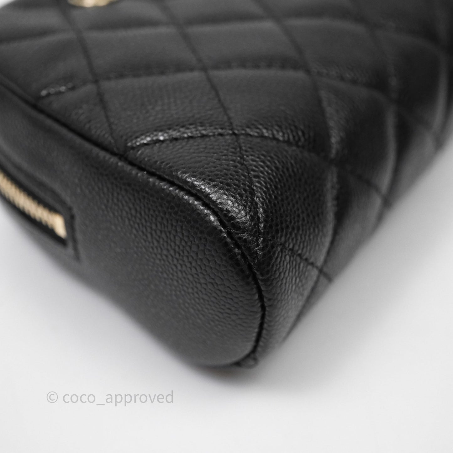 Chanel Clutch with Chain Caviar Black Gold Hardware