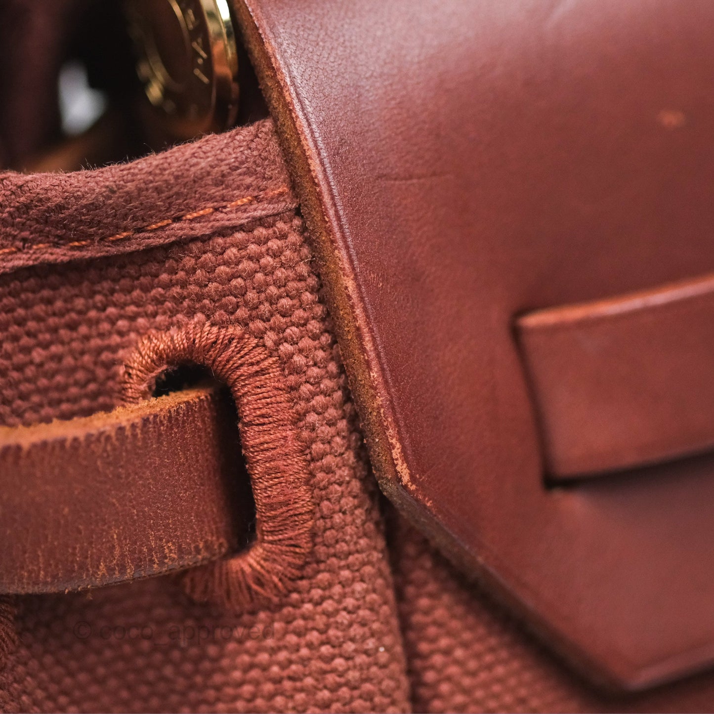 Hermès Herbag Zip 31 Rouge H Gold Hardware