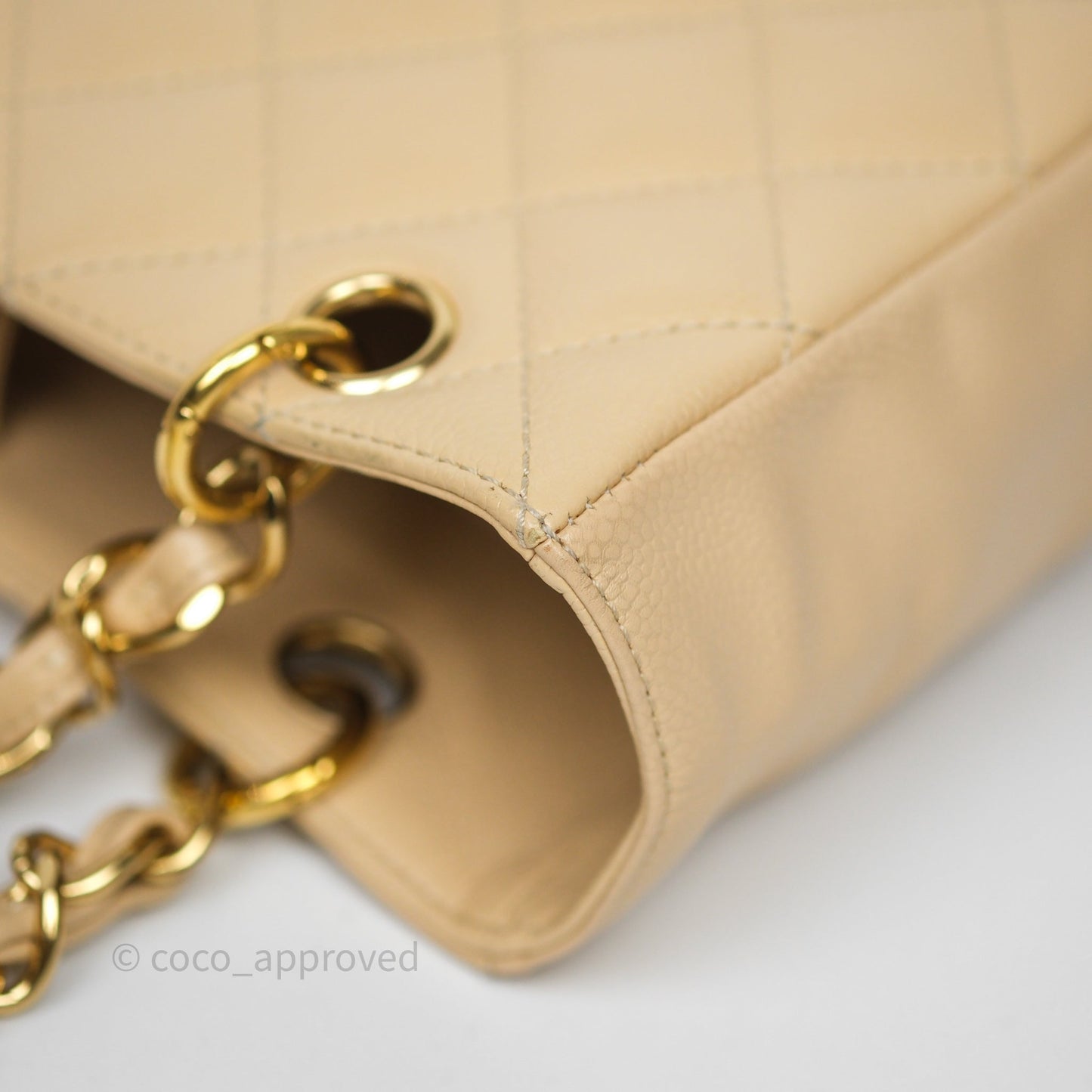 Chanel PST Tote Beige Caviar Gold Hardware