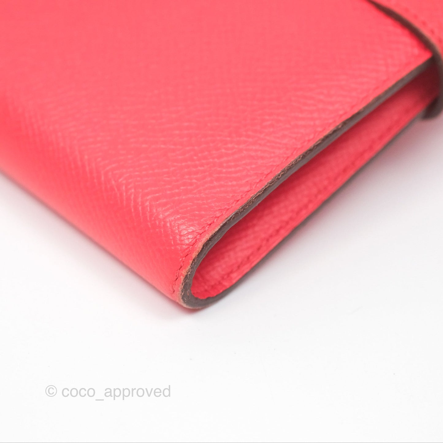 Hermès Kelly Wallet Pink Epsom Palladium Hardware
