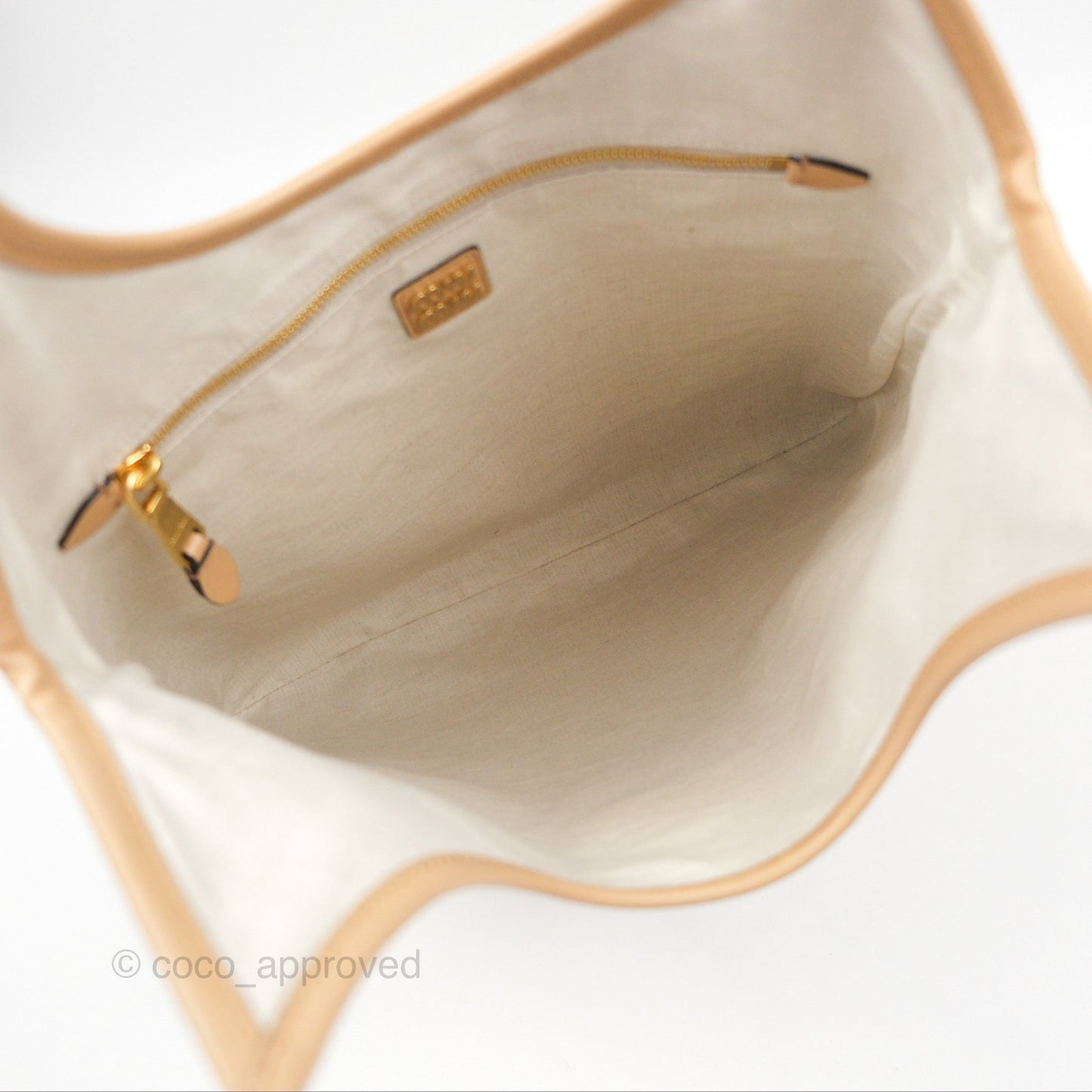 Miu Miu Ivy Leather Bag Beige