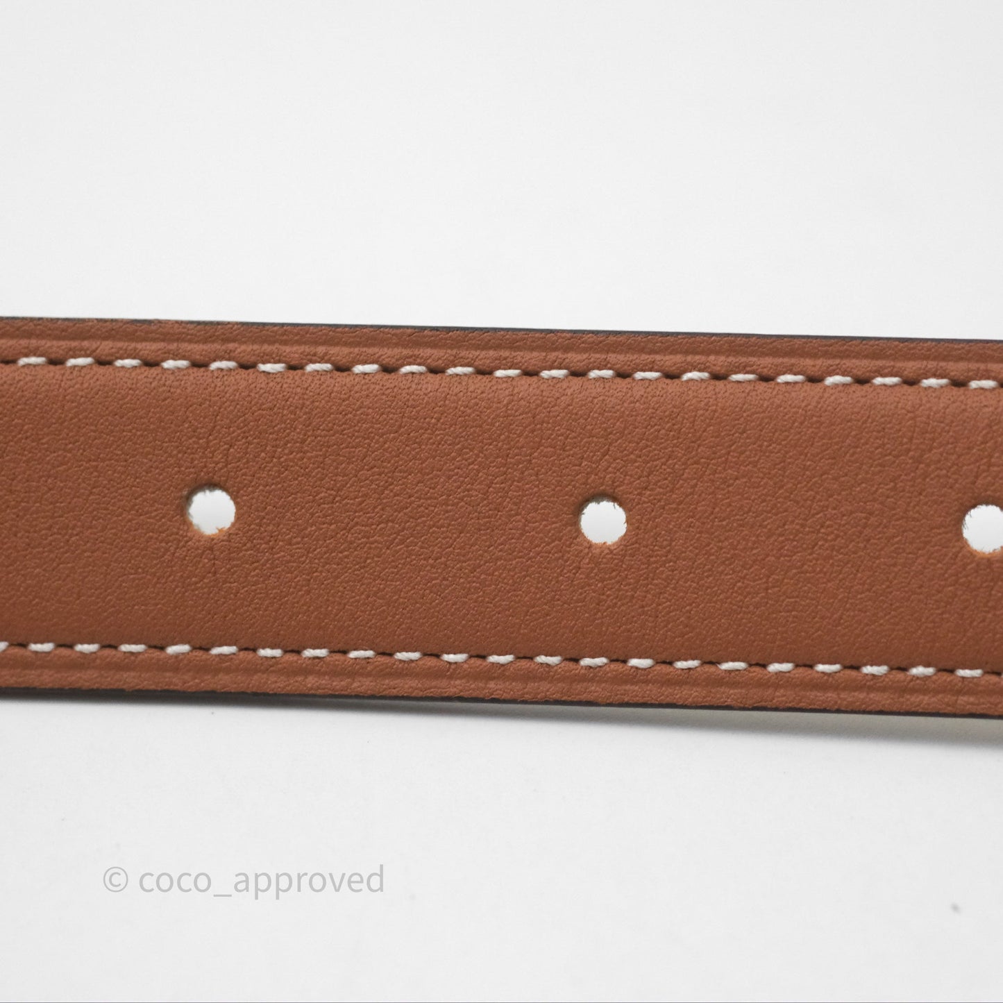 Hermès Clou De Selle Belt Buckle & Reversible Strap Gold/ Nata Palladium Hardware