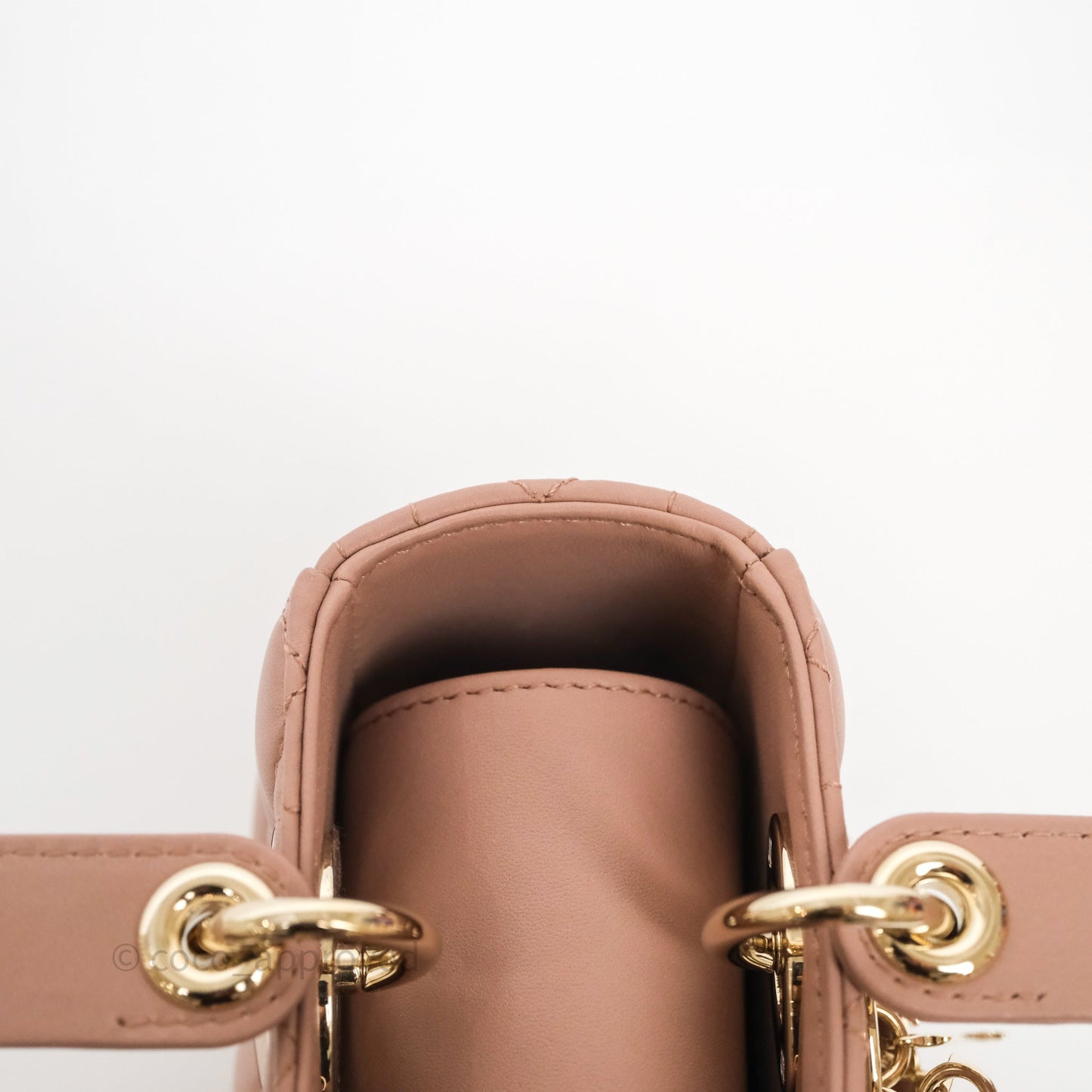 Christian Dior Small Lady Dior My ABCDior Bag Blush Cannage Lambskin