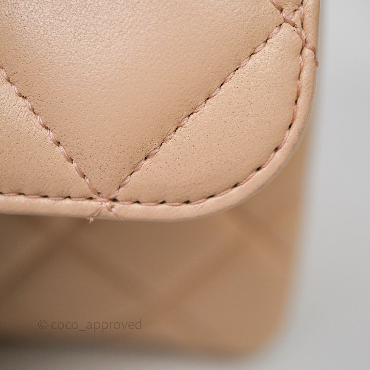 Chanel Small Trendy CC Beige Lambskin Gold Hardware