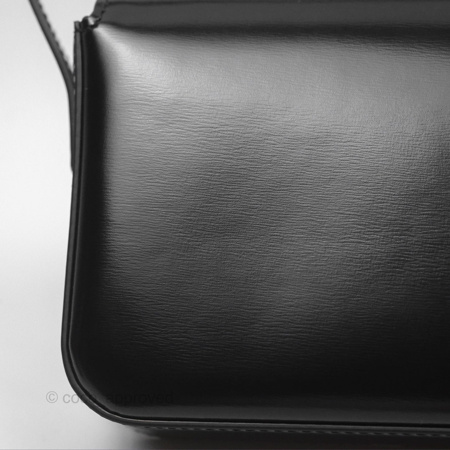 Celine Triomphe Shoulder Bag Black Calfskin