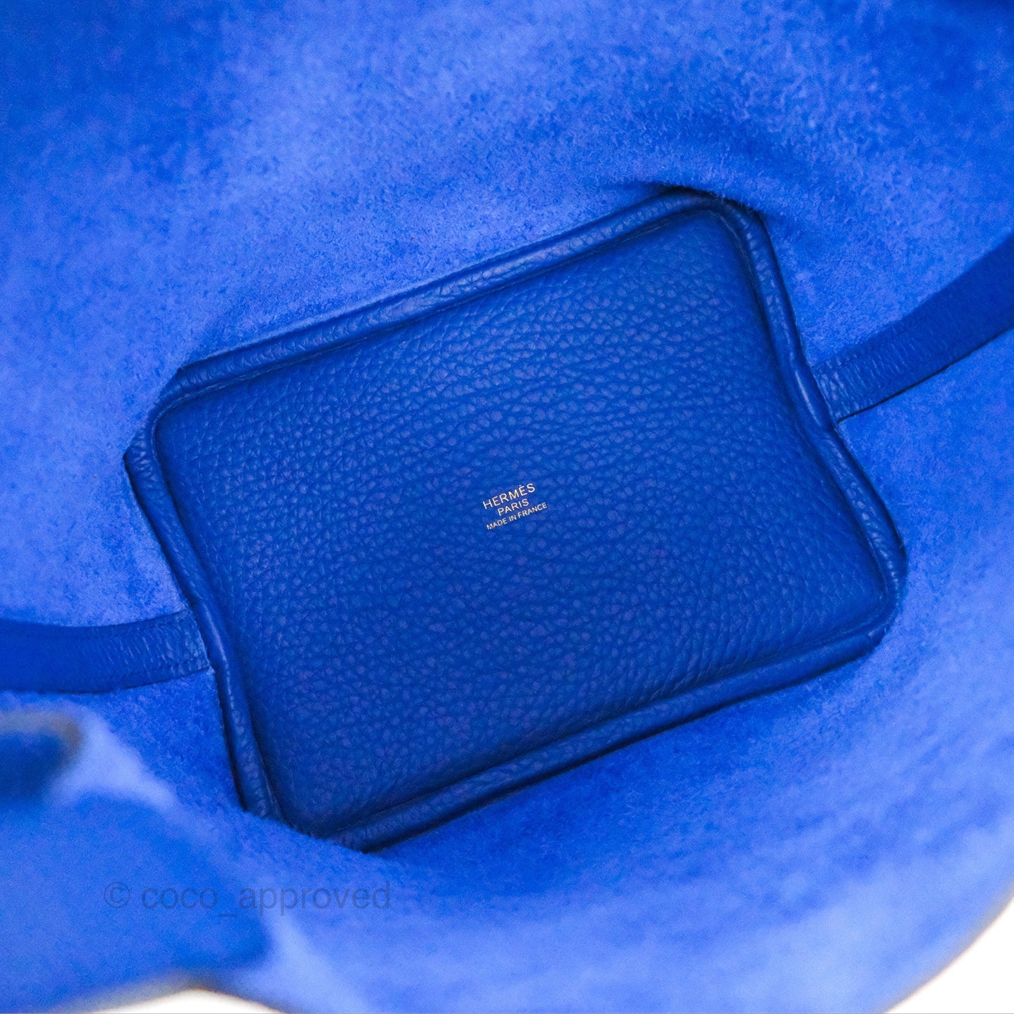 Hermès Picotin 18 Bleu Royal Clemence Gold Hardware