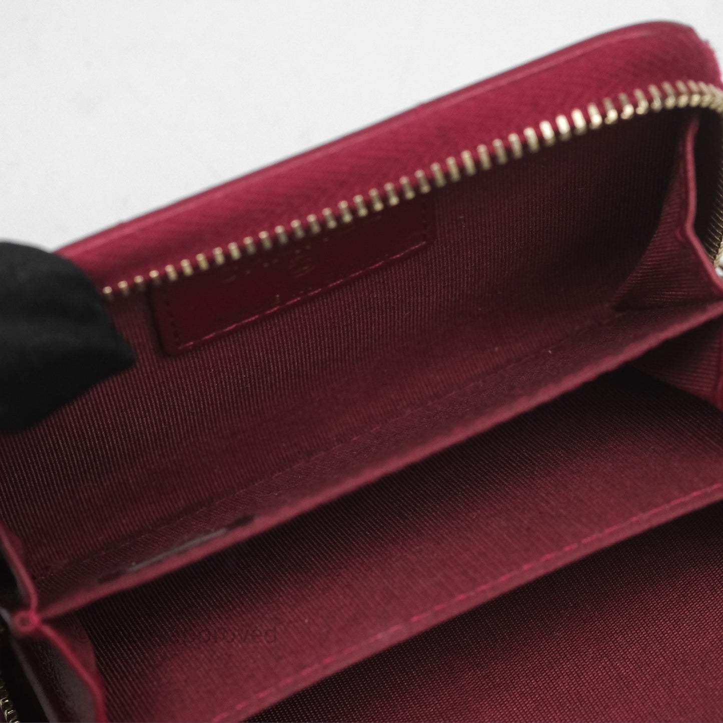 Chanel 19 Zip Card Holder Pink Lambskin Gold Hardware