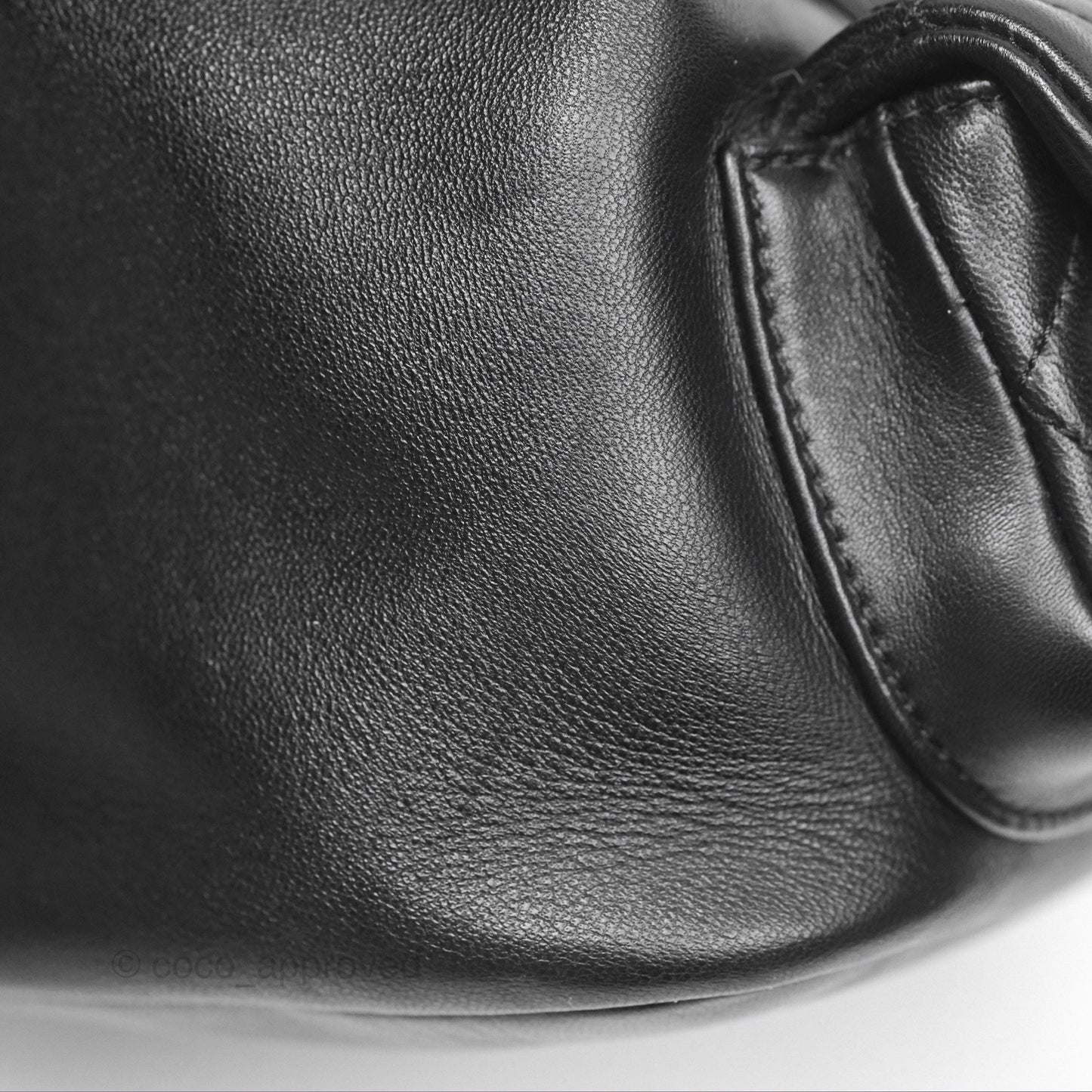 Chanel Quilted Small Duma Drawstring Backpack Black Lambskin