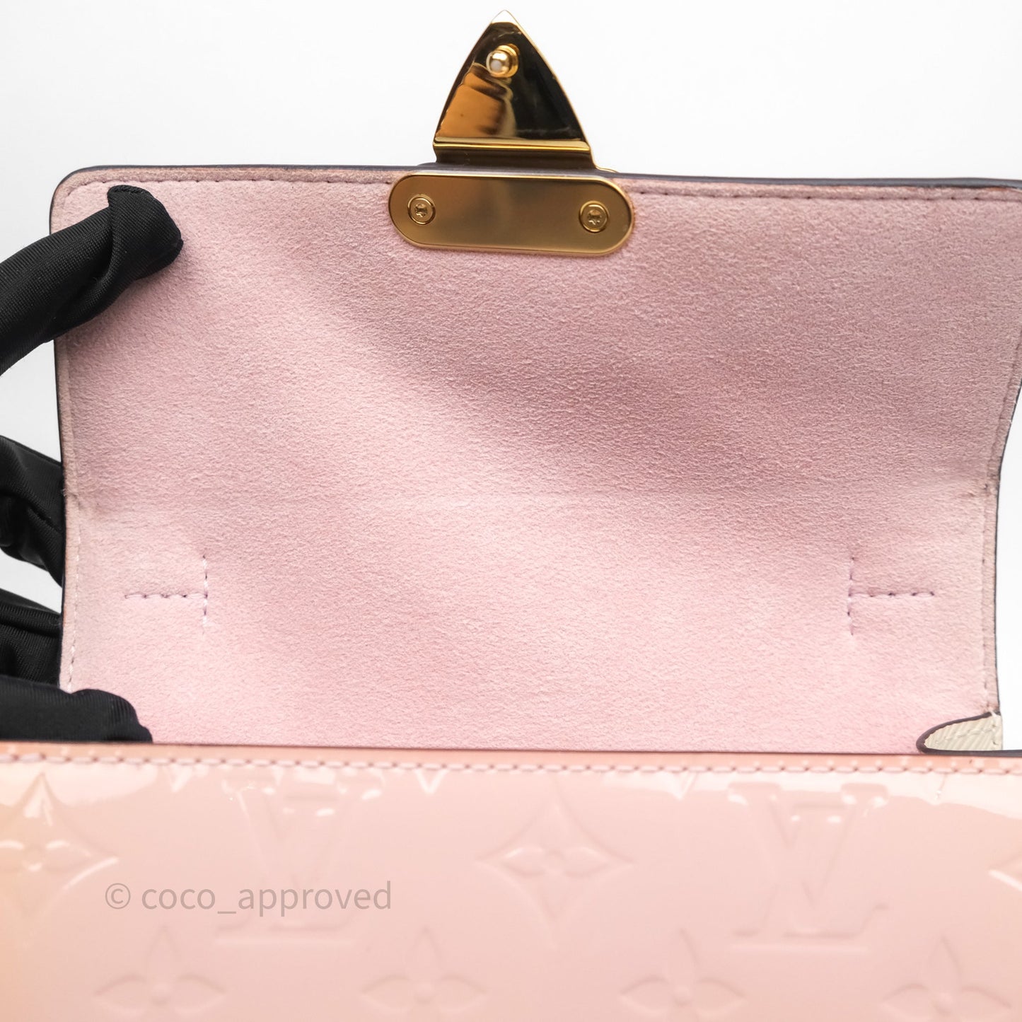 Louis Vuitton Spring Street Vernis Epi Monogram Rose Ballerine