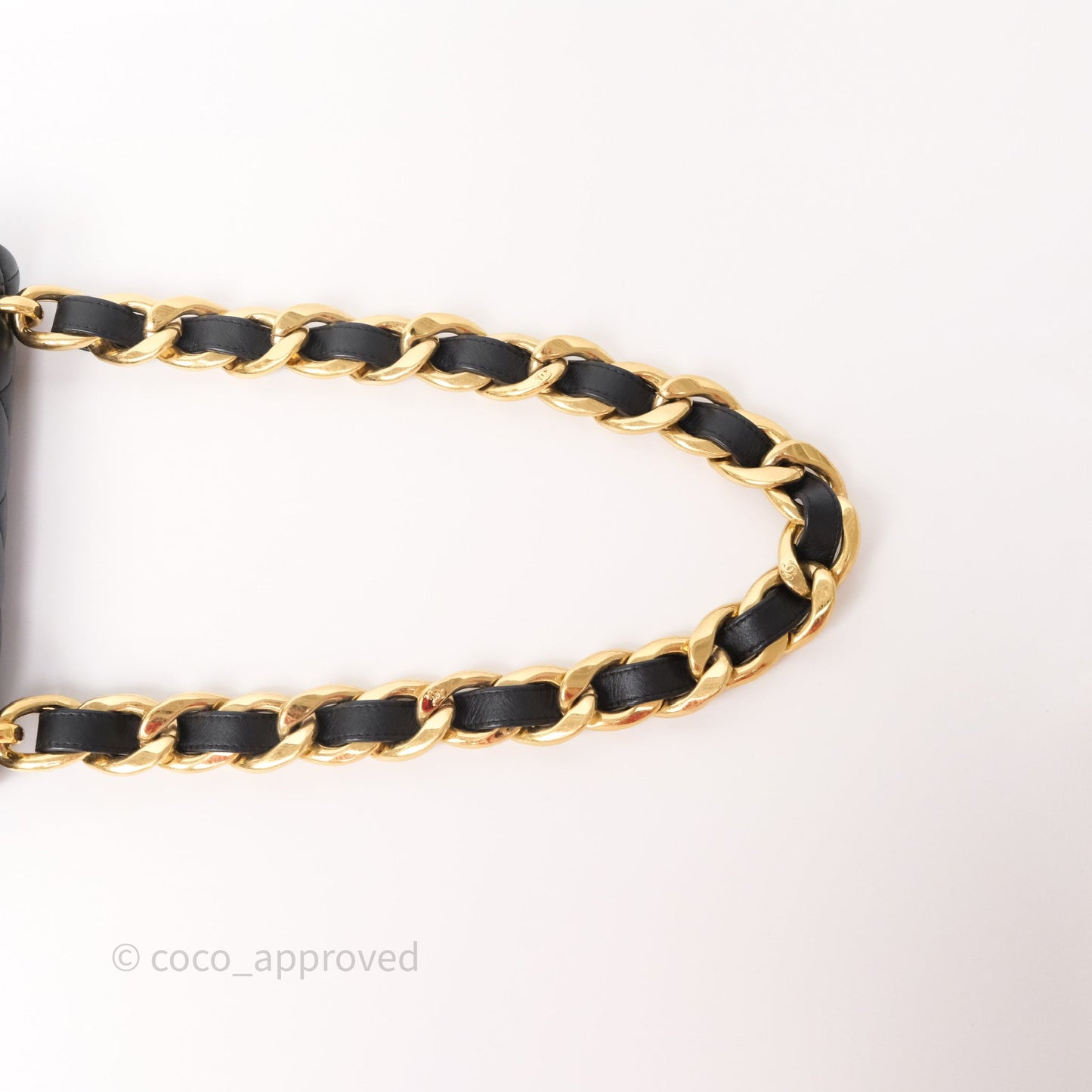 Chanel Small Funky Town Black Lambskin Aged Gold Hardware