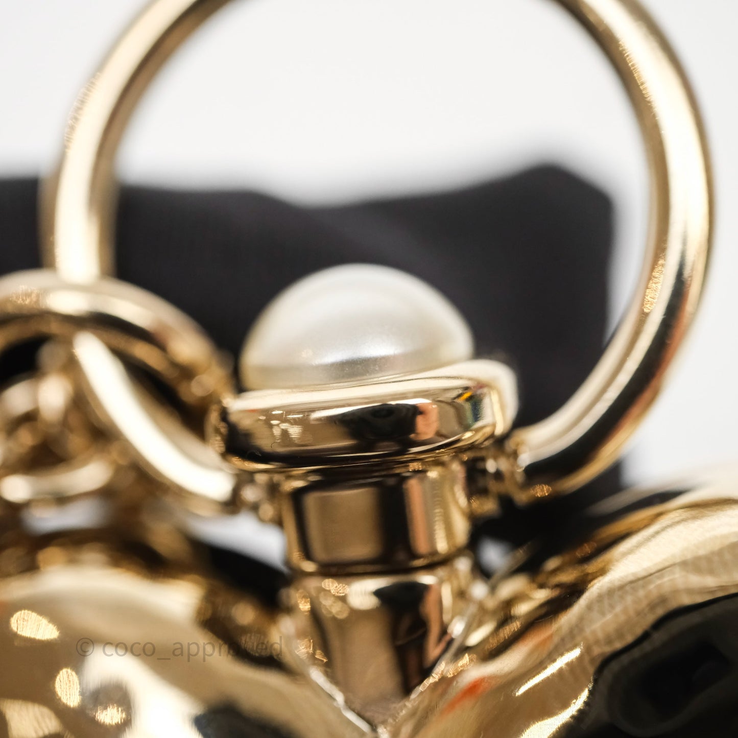 Chanel Metal CC Heart Locket Long Necklace Gold Tone 22C