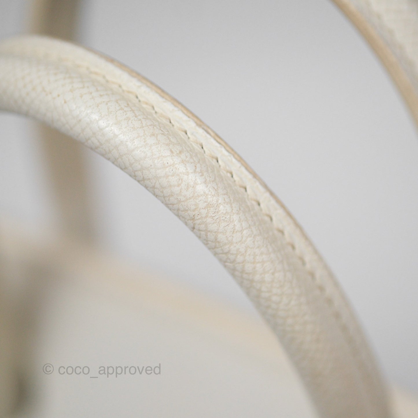 Hermès Birkin 30 Retourne White Epsom Palladium Hardware