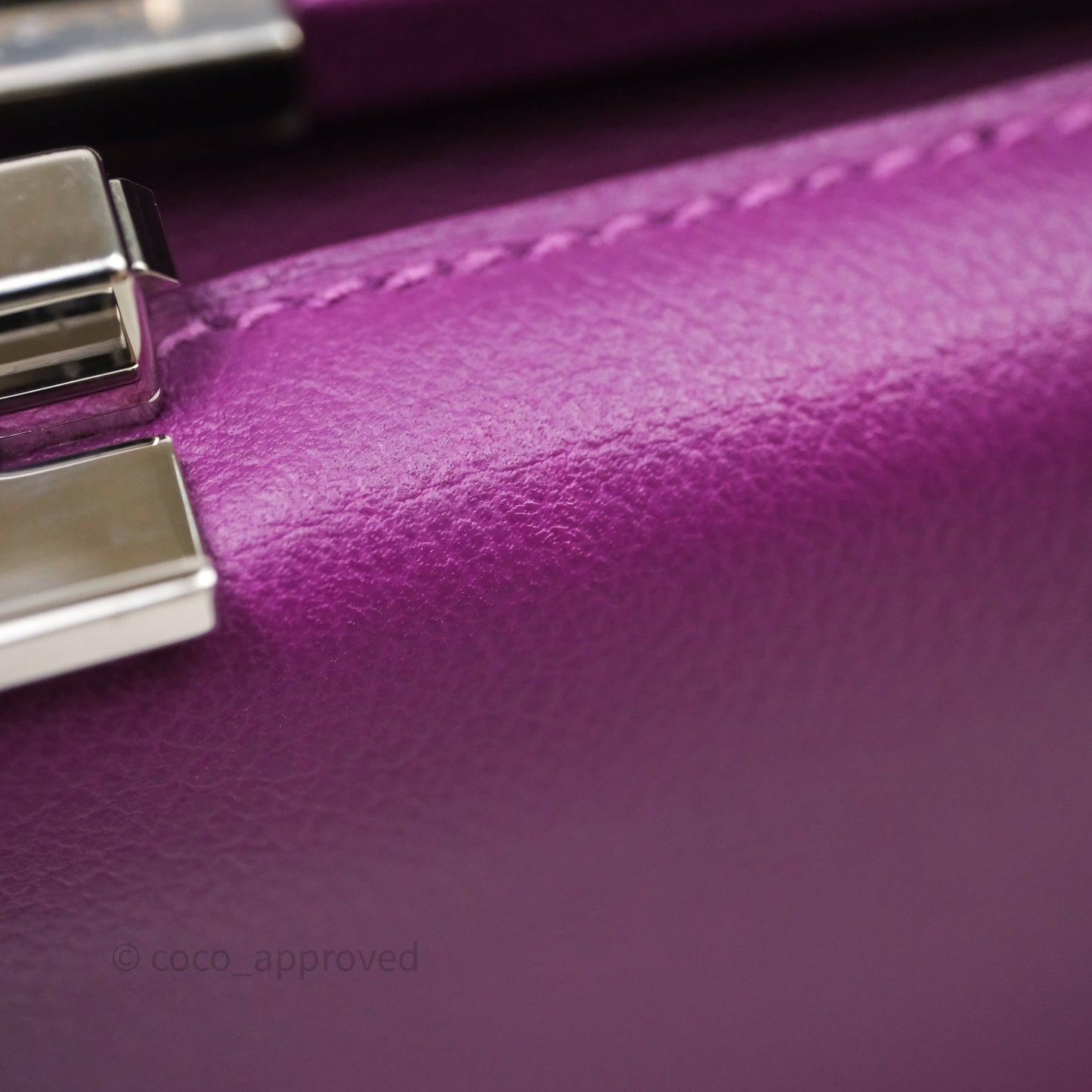 Hermes Clic H Bag Anemone P9 Veau Evercolor Palladium Hardware