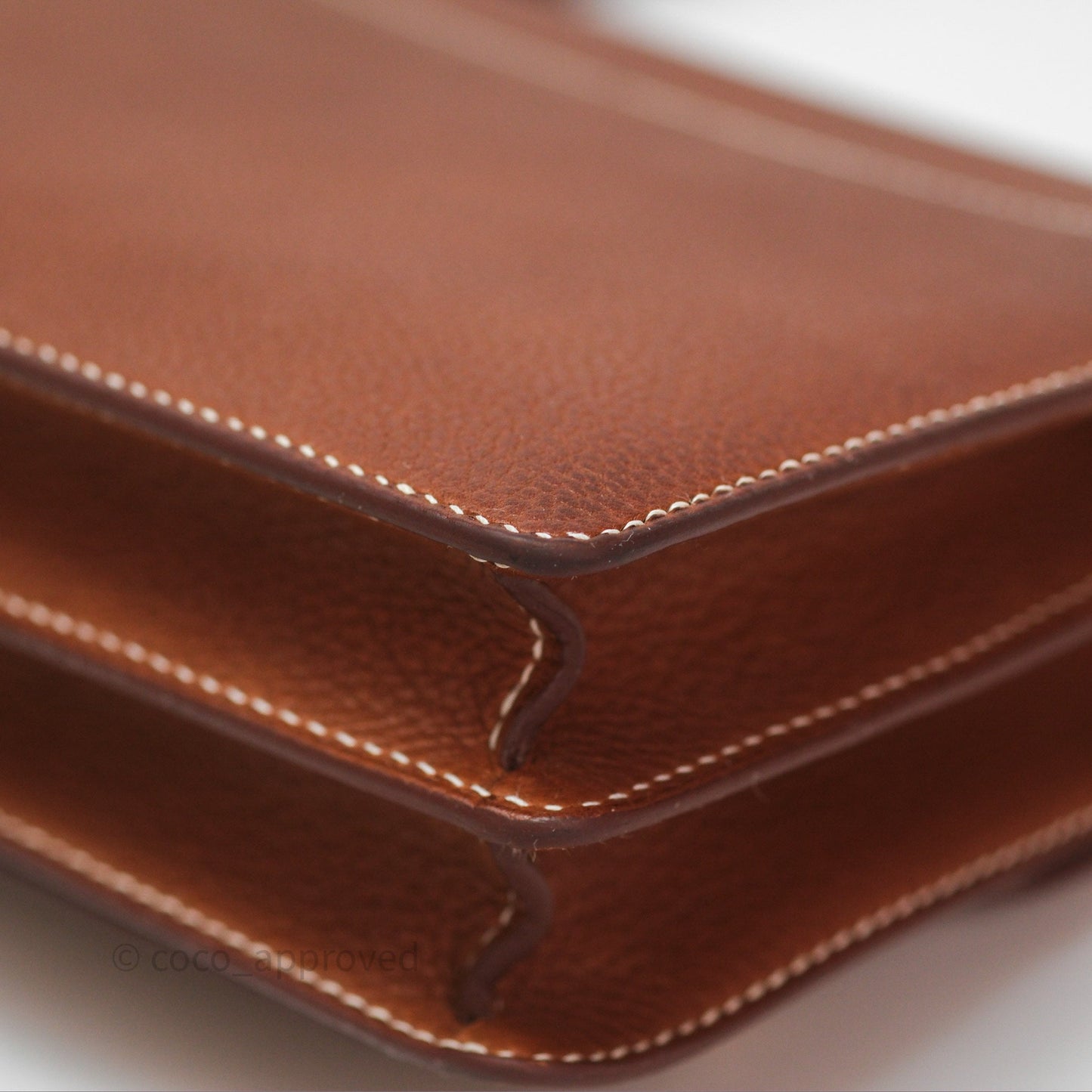 Hermès Roulis Mini Fauve 34 Barenia Gold Hardware