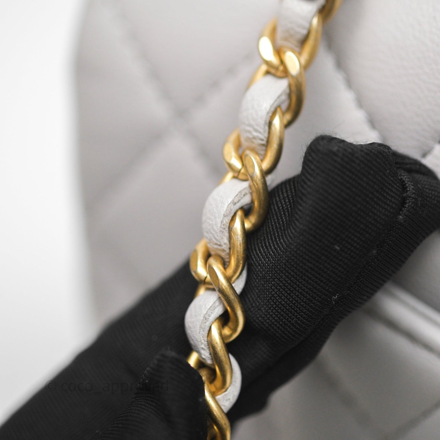 Chanel Top Handle Mini Rectangular Flap Bag Grey Lambskin Aged Gold Hardware