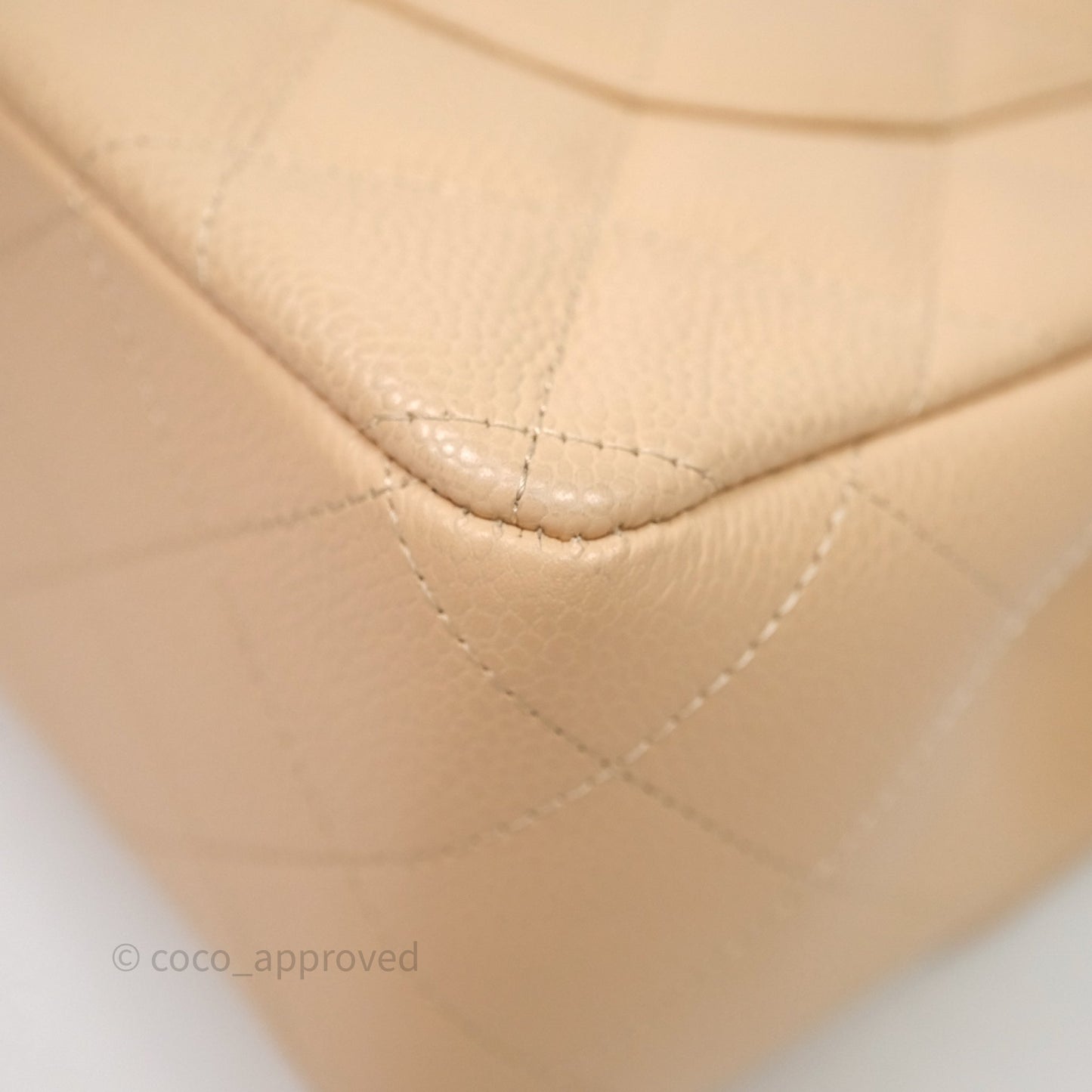 Chanel Jumbo Double Flap Beige Caviar Gold Hardware⁣⁣