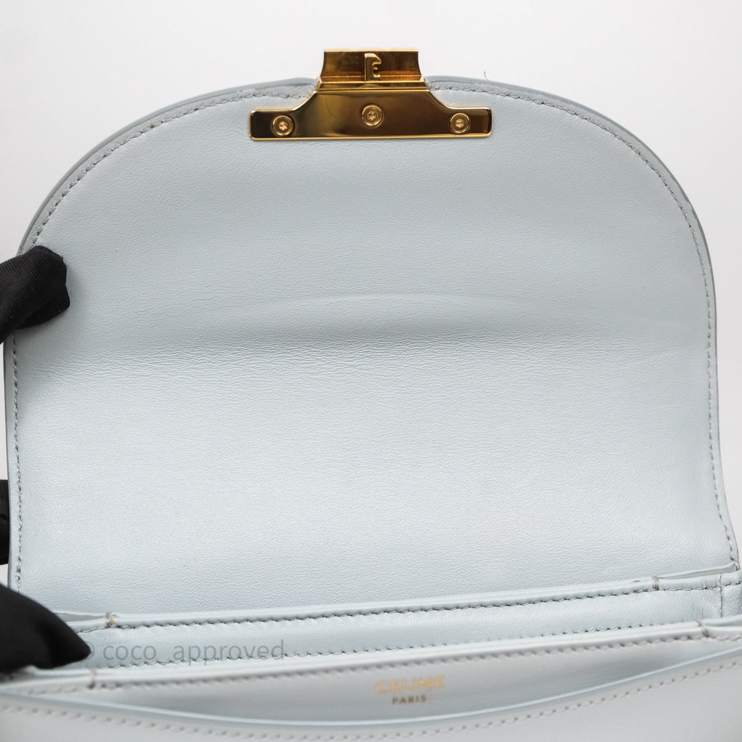 Celine Teen Besace Light Blue Shiny Calfskin