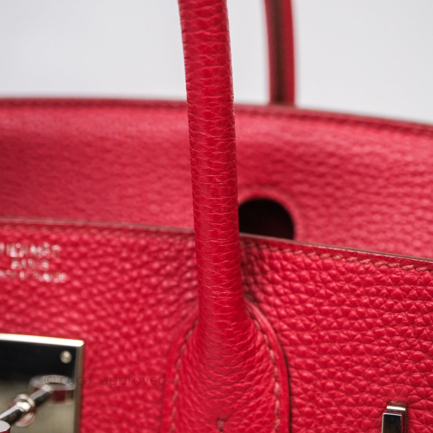 Hermès Birkin 30 Rouge Togo Palladium Hardware