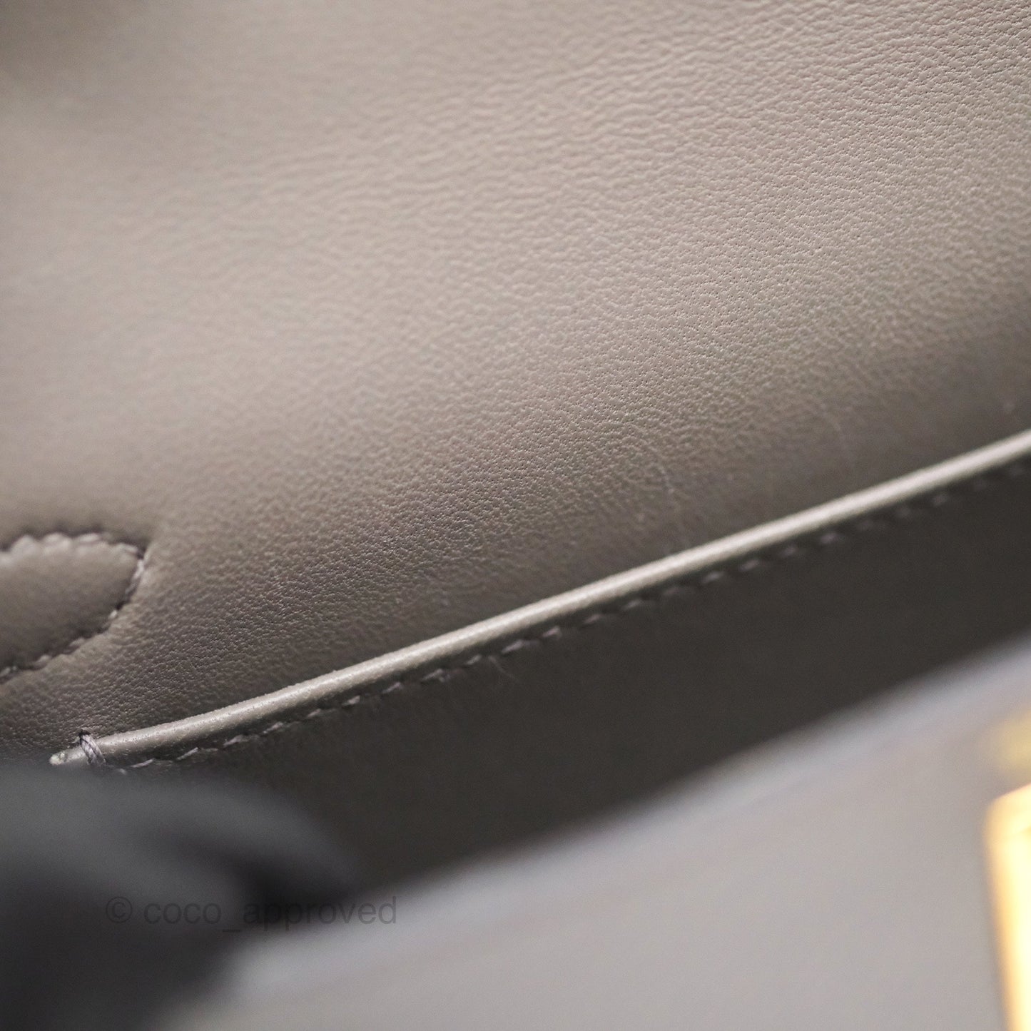 Hermès Mini Kelly II Gris Meyer 0L Epsom Gold Hardware