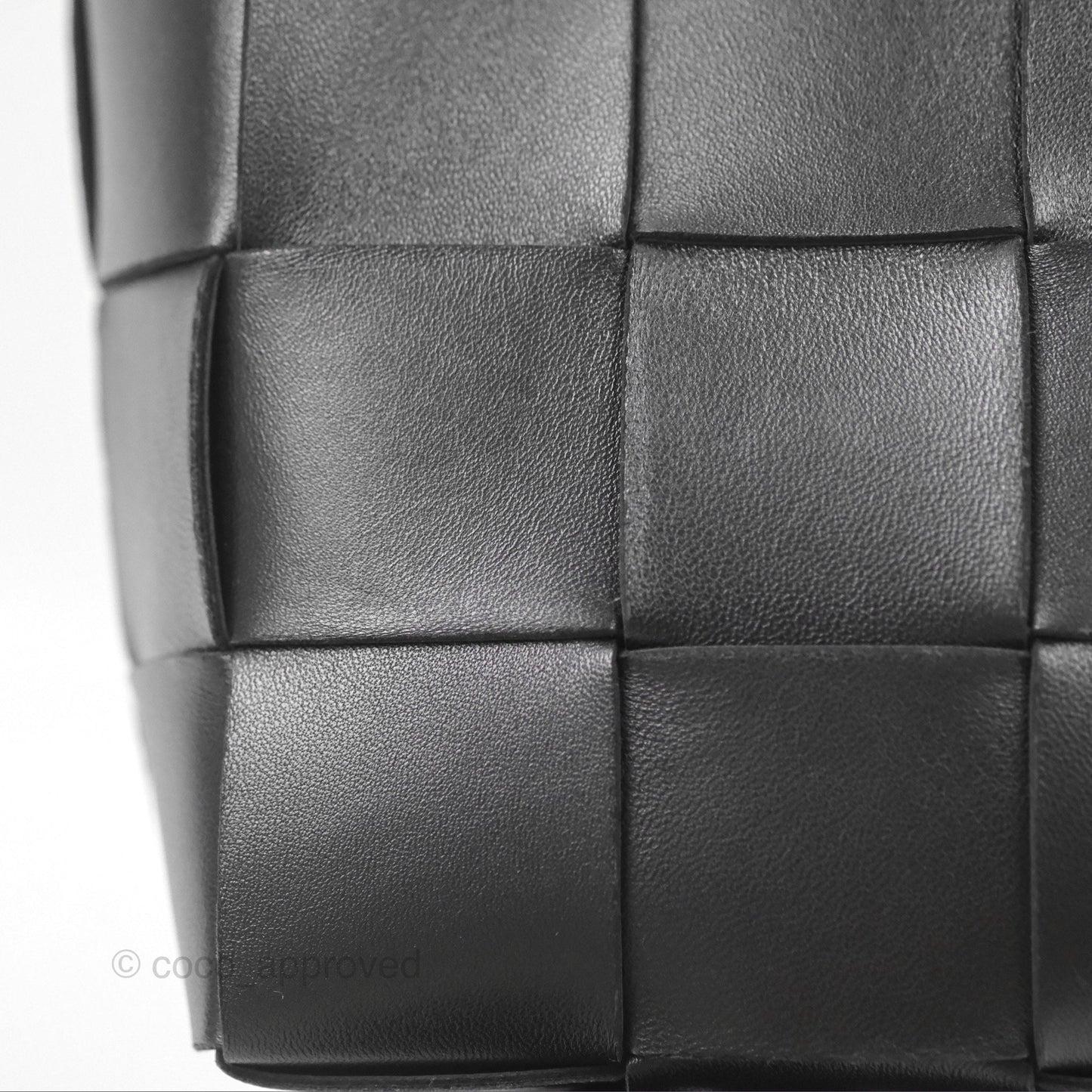 Bottega Veneta Small Cassette Bucket Bag Black Lambskin